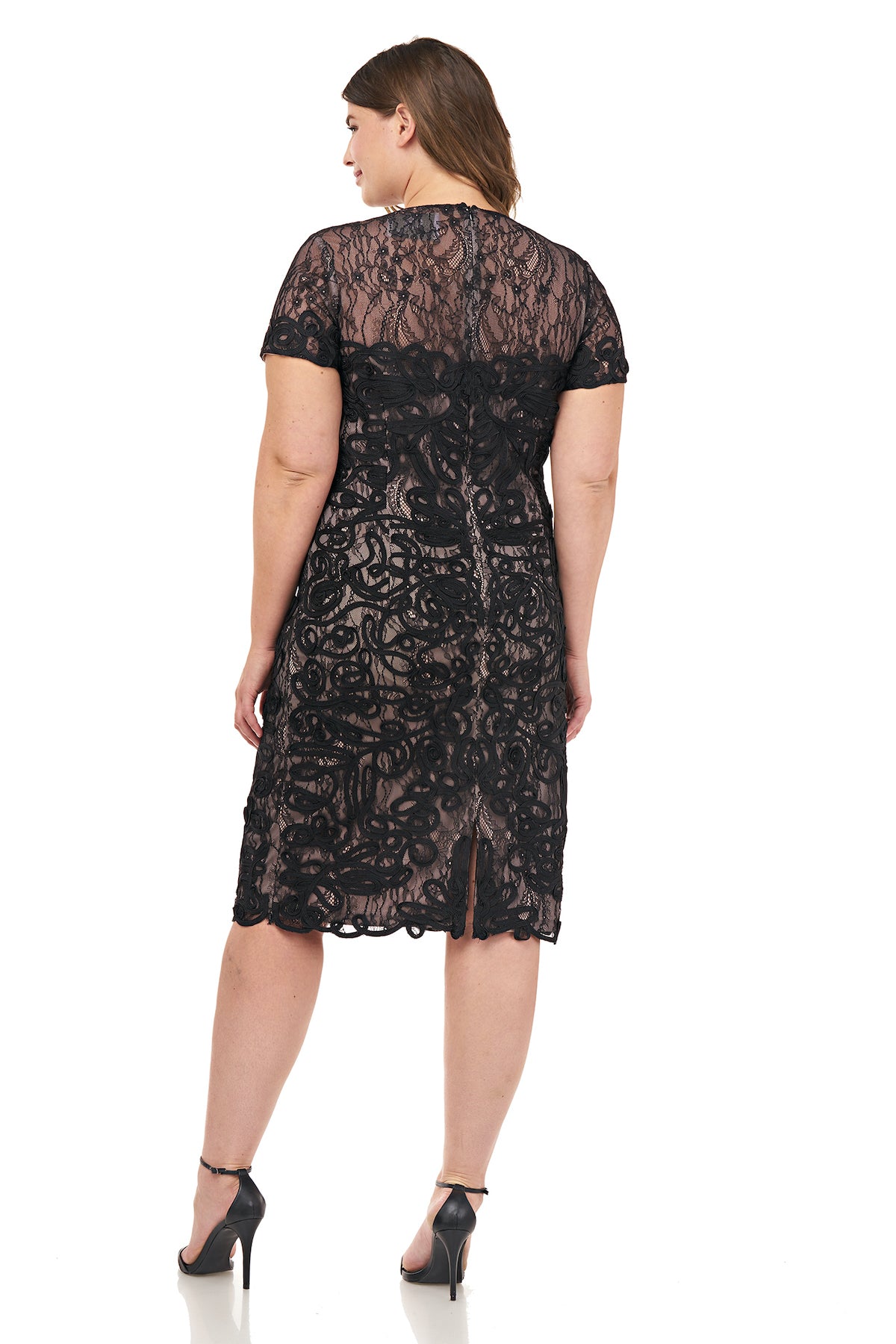 Soutache Embroidered Cocktail Dress