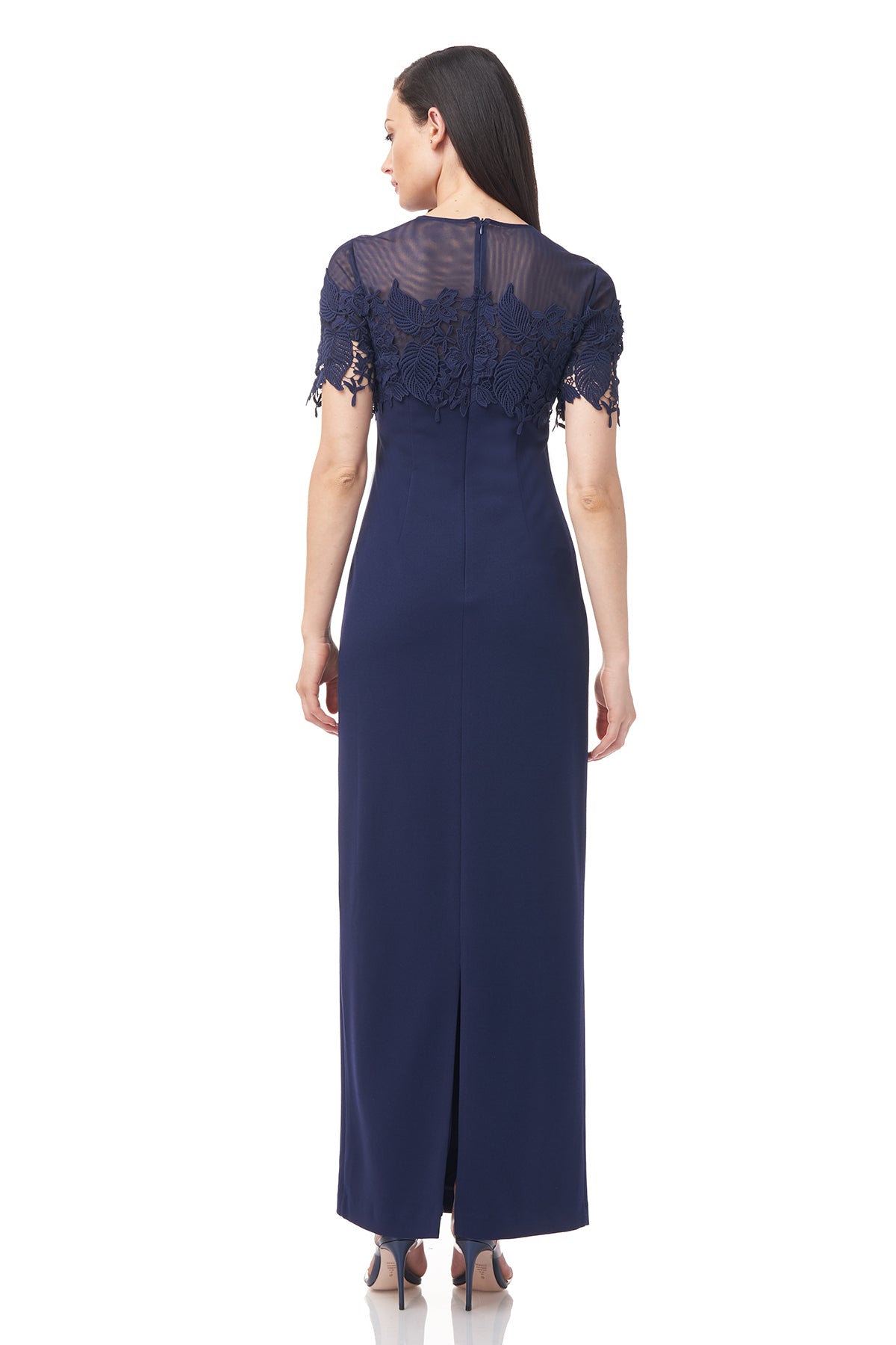 Illusion Gown With Trim