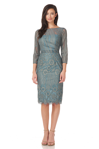 Illusion Lace Cocktail Dress JS Collections Illusion Lace Cocktail Dress JS Collections