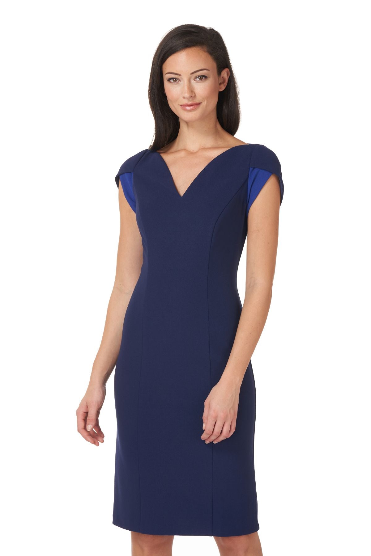 Tulip Sleeve V-Neck Dress