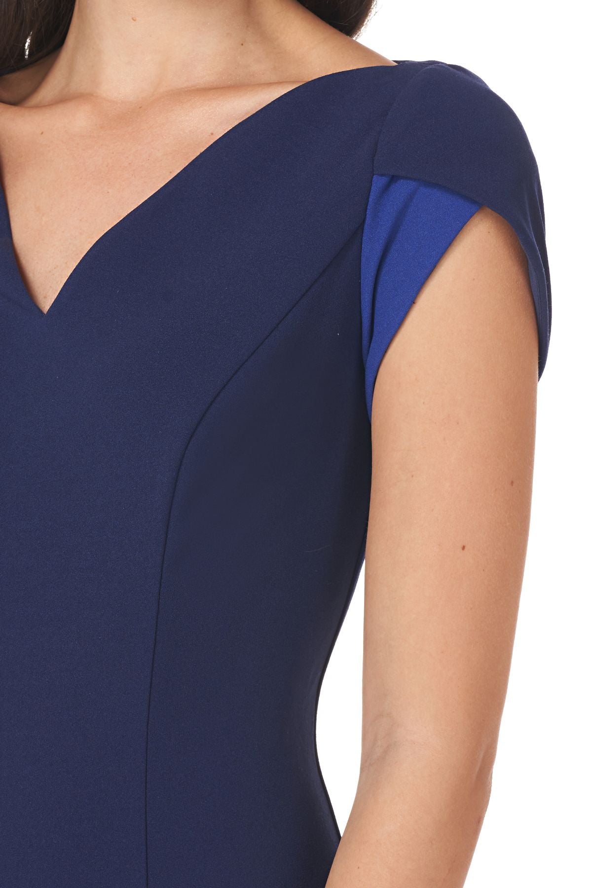 Tulip Sleeve V-Neck Dress