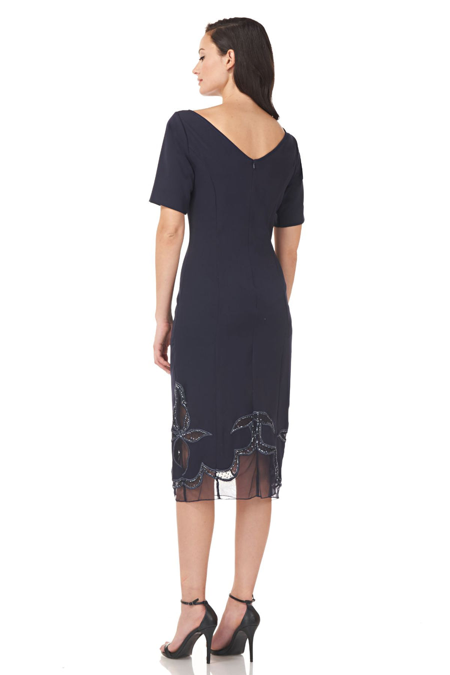 Boat Neck Cocktail Dress – JS Collections