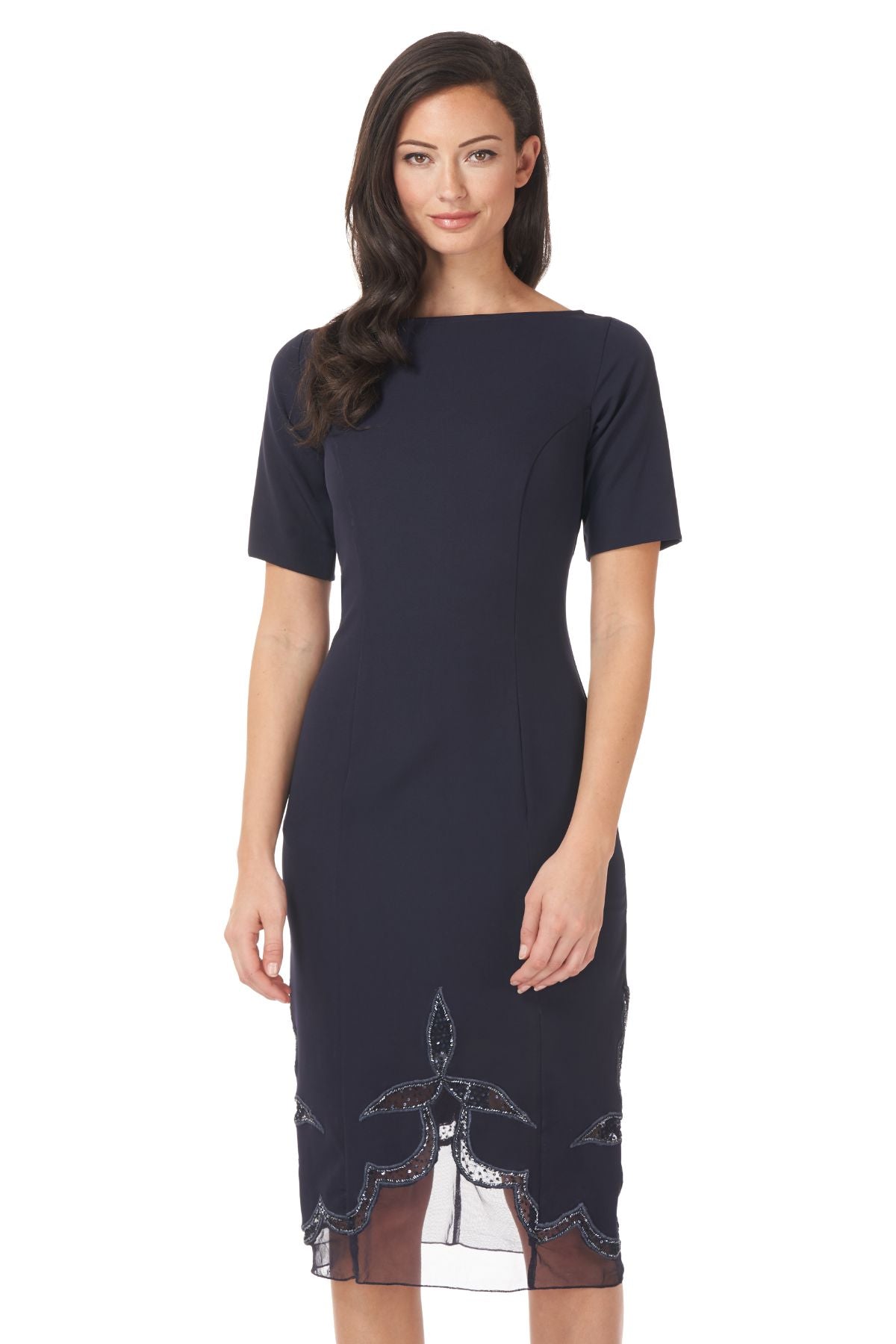 Boat Neck Cocktail Dress