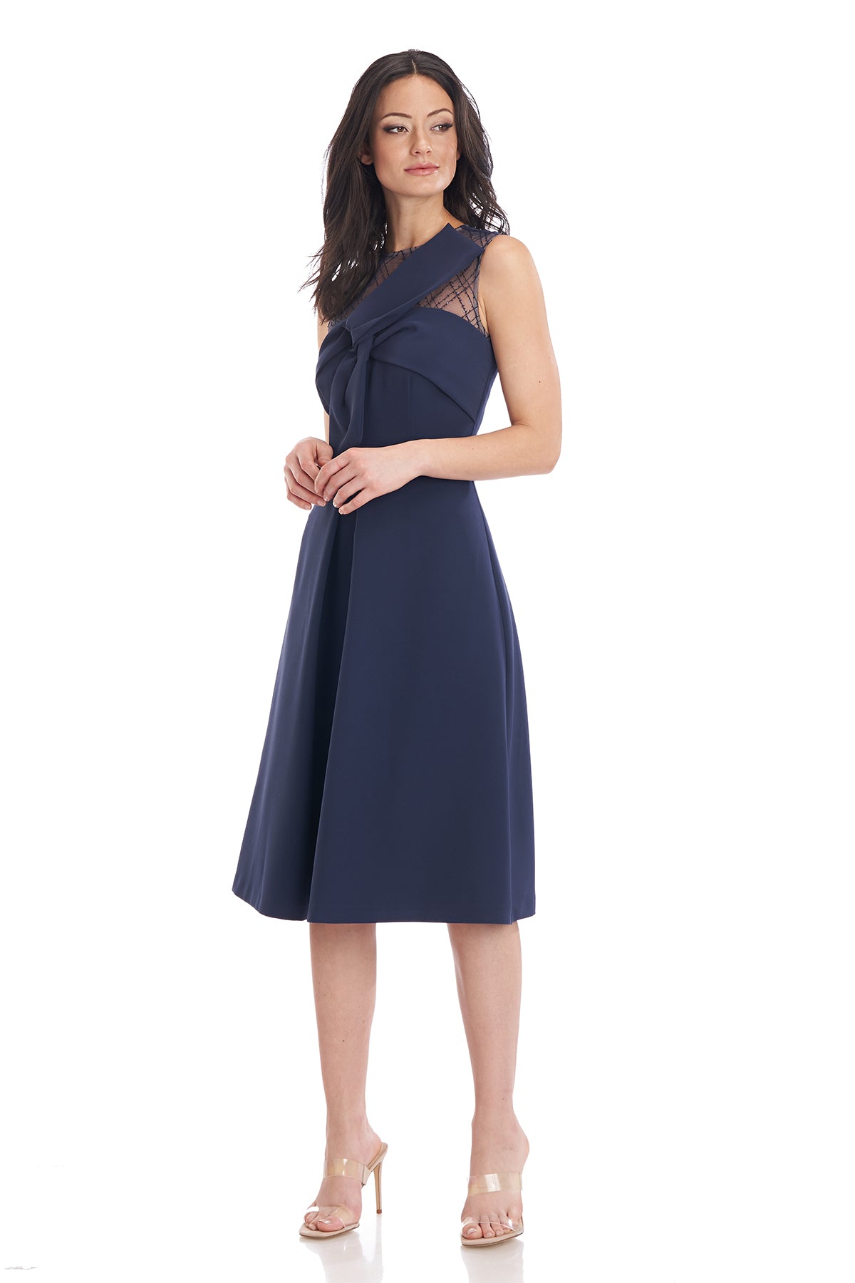Reille Knee Length Bow Dress