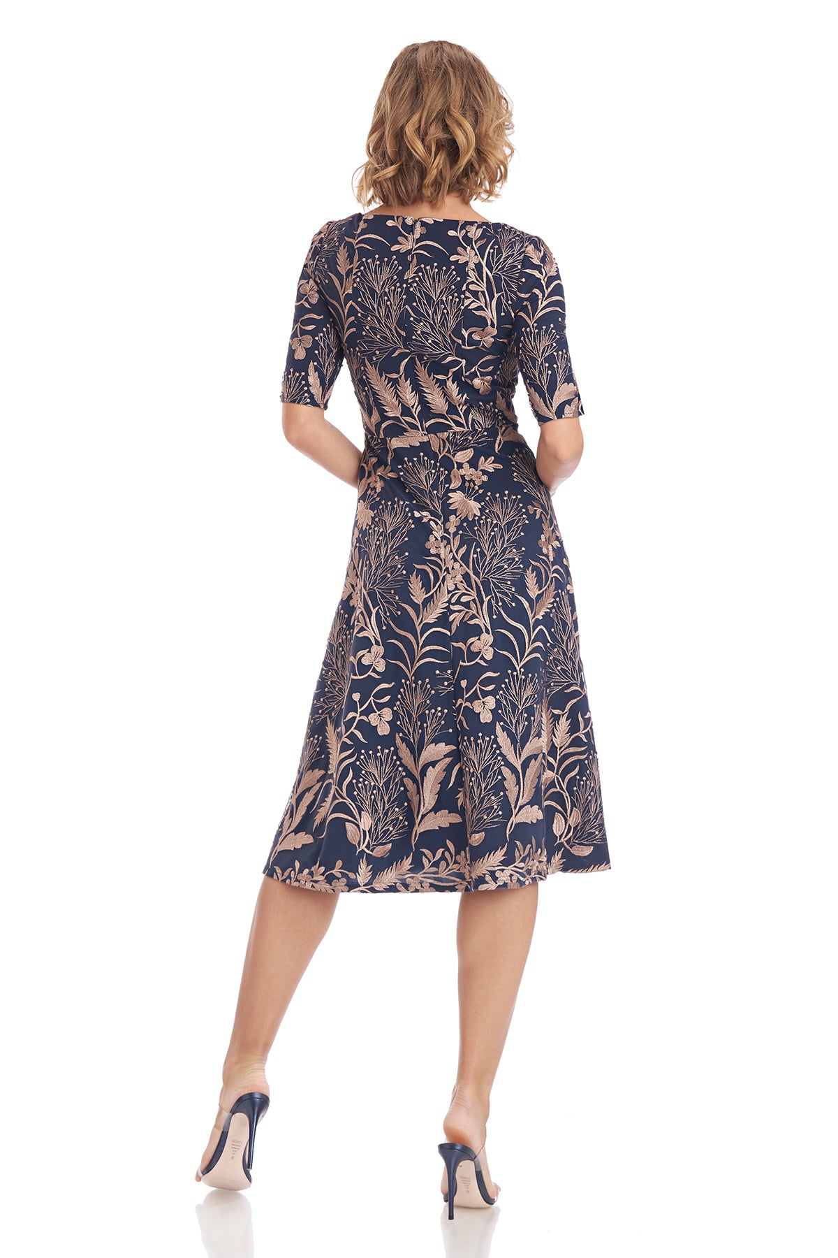 Tilly V-Neck Knee Length Dress