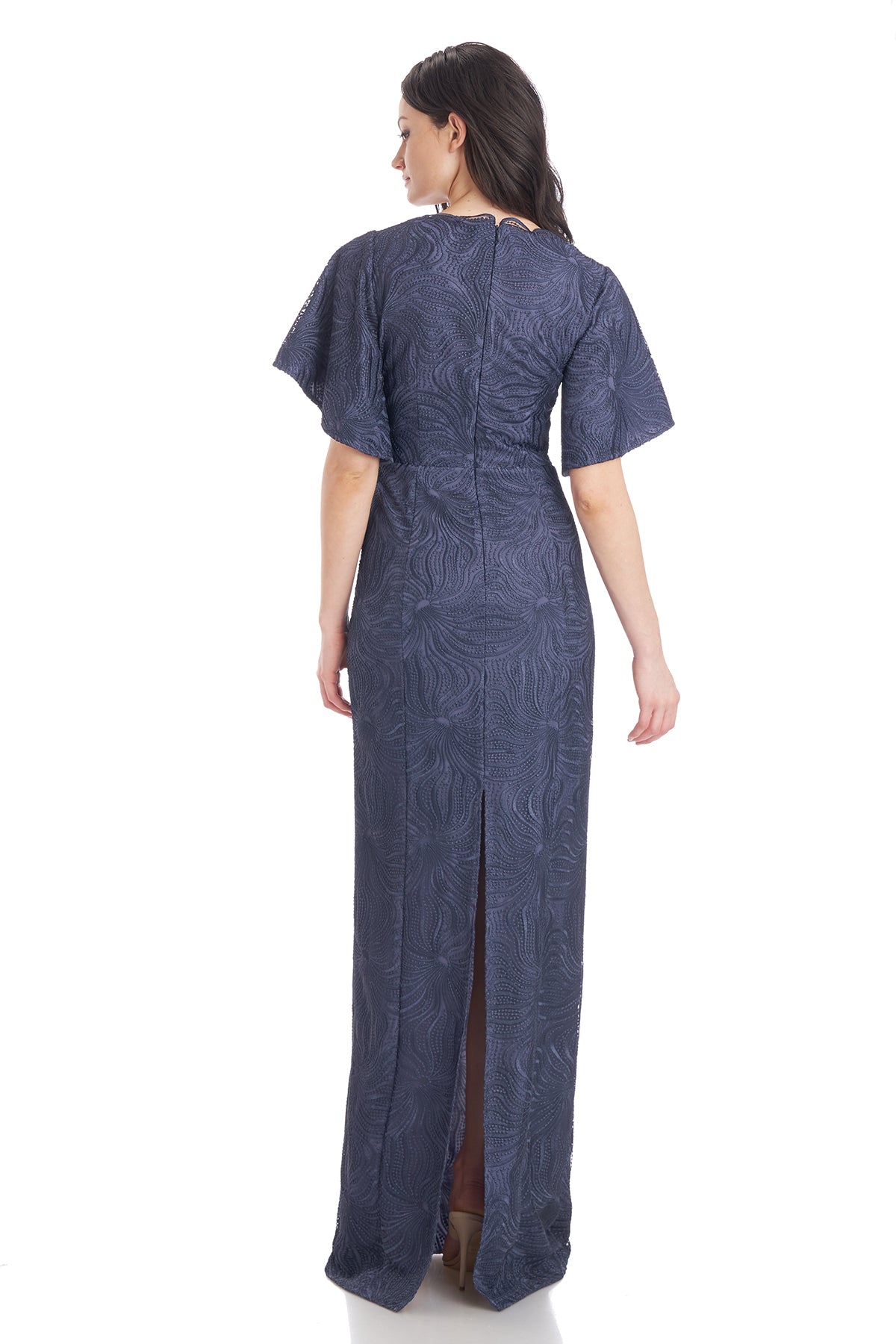 Drina V-Neck Column Gown