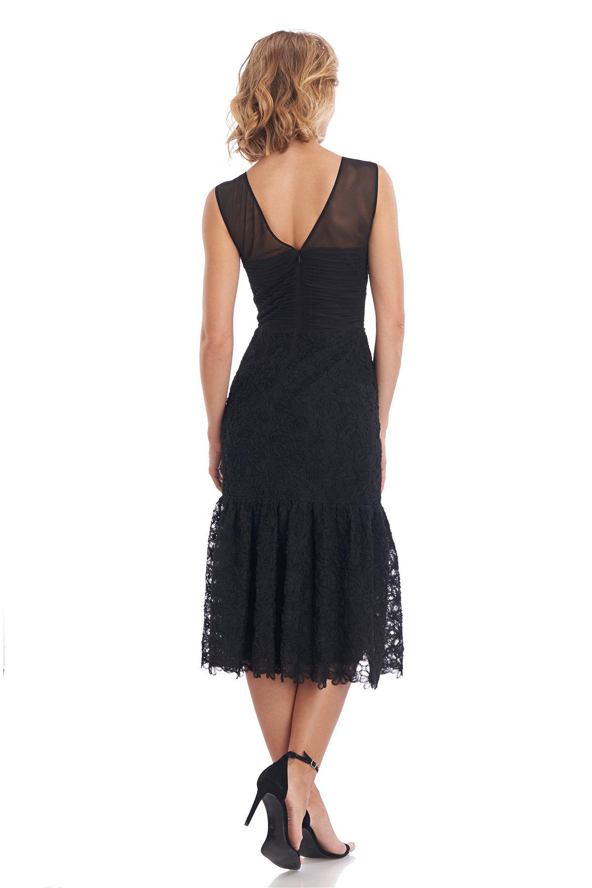 Emelyn Jewel Neck Midi Dress
