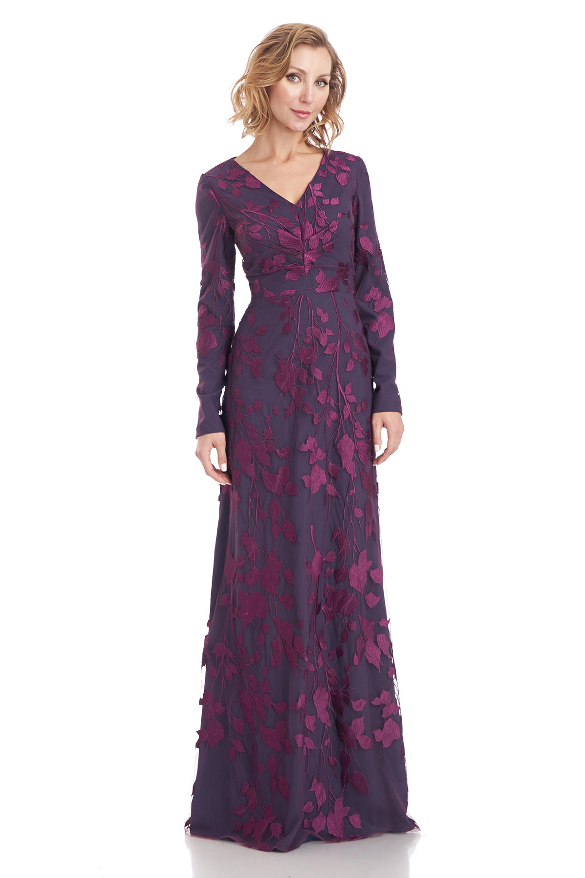 Tersea V-Neck A-Line Gown