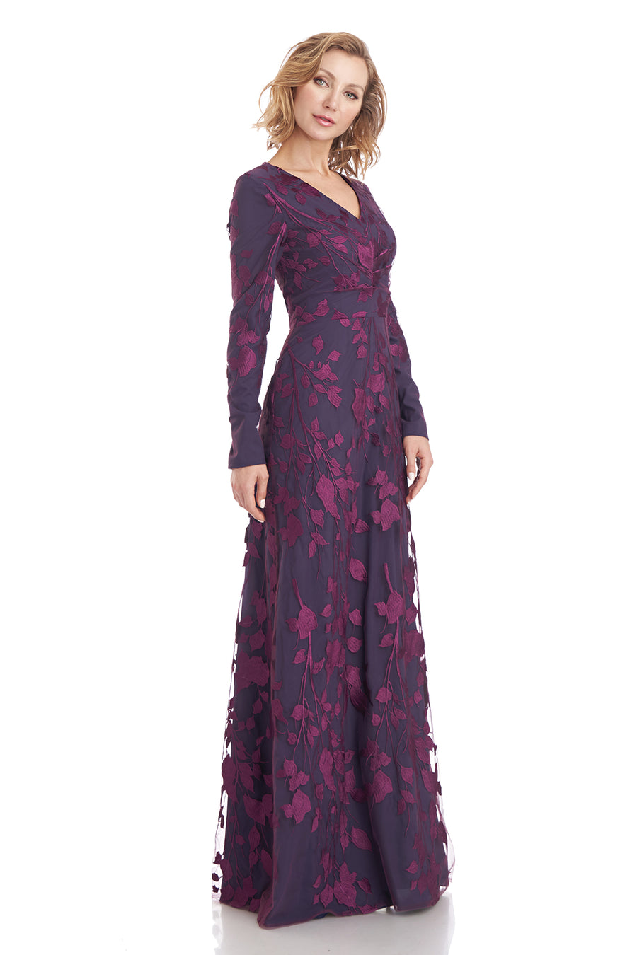 Tersea V-Neck A-Line Gown