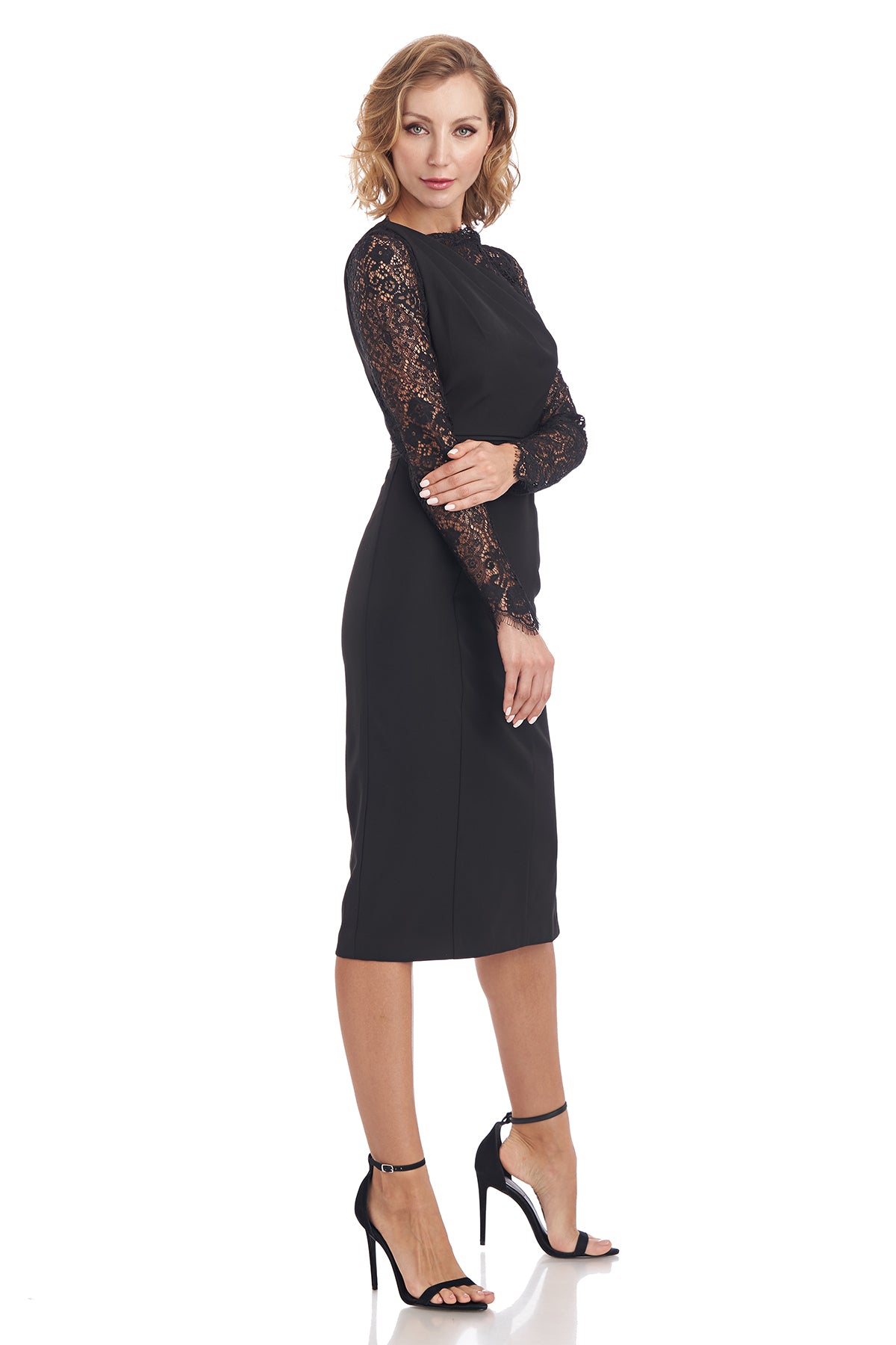 Caliana Boat Neck Midi Dress