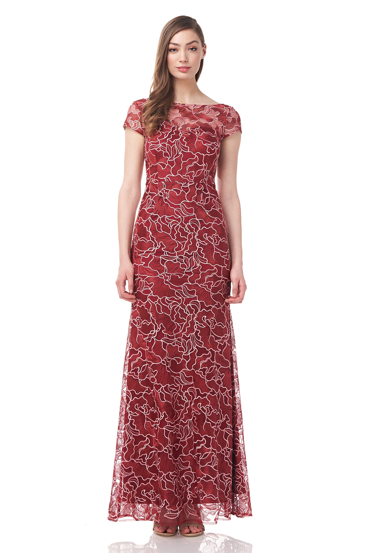Emarie Boat Neck Mermaid Gown