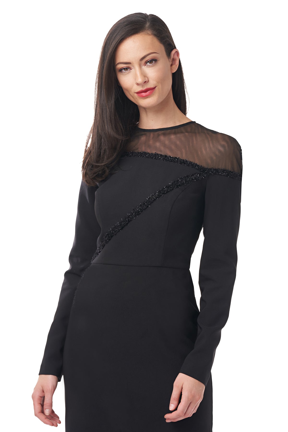 Zea Illusion Knee Length Dress