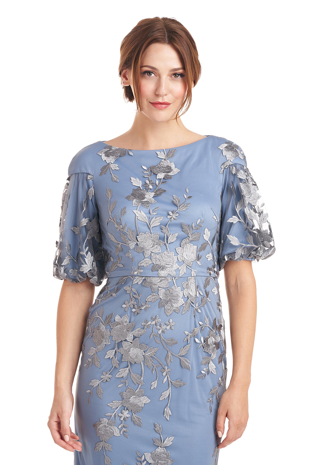 Daisy Puff Sleeve Midi Dress