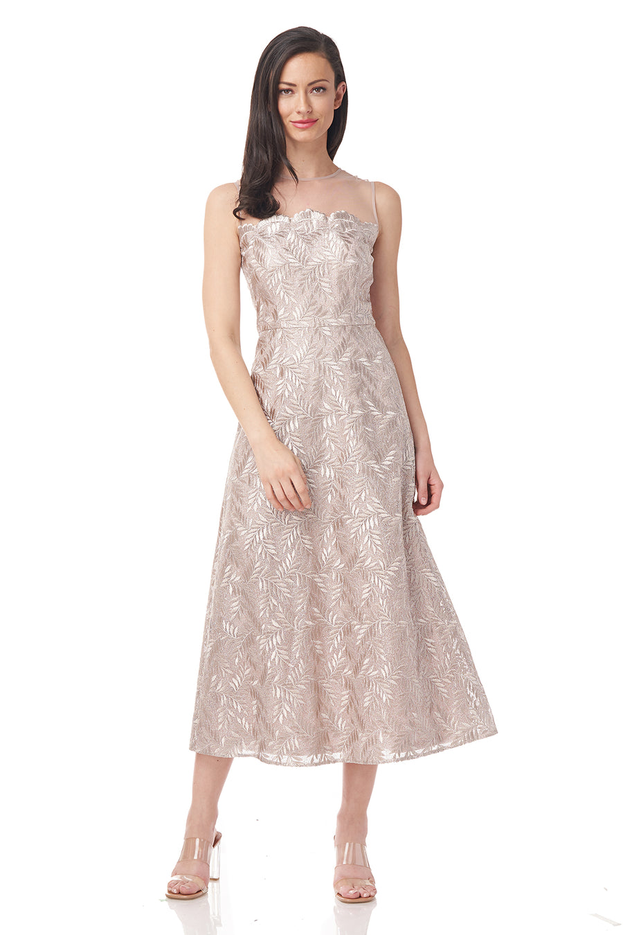 Rosie Scallop Tea Length Dress