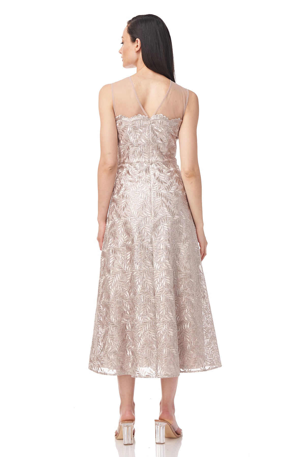 Rosie Scallop Tea Length Dress