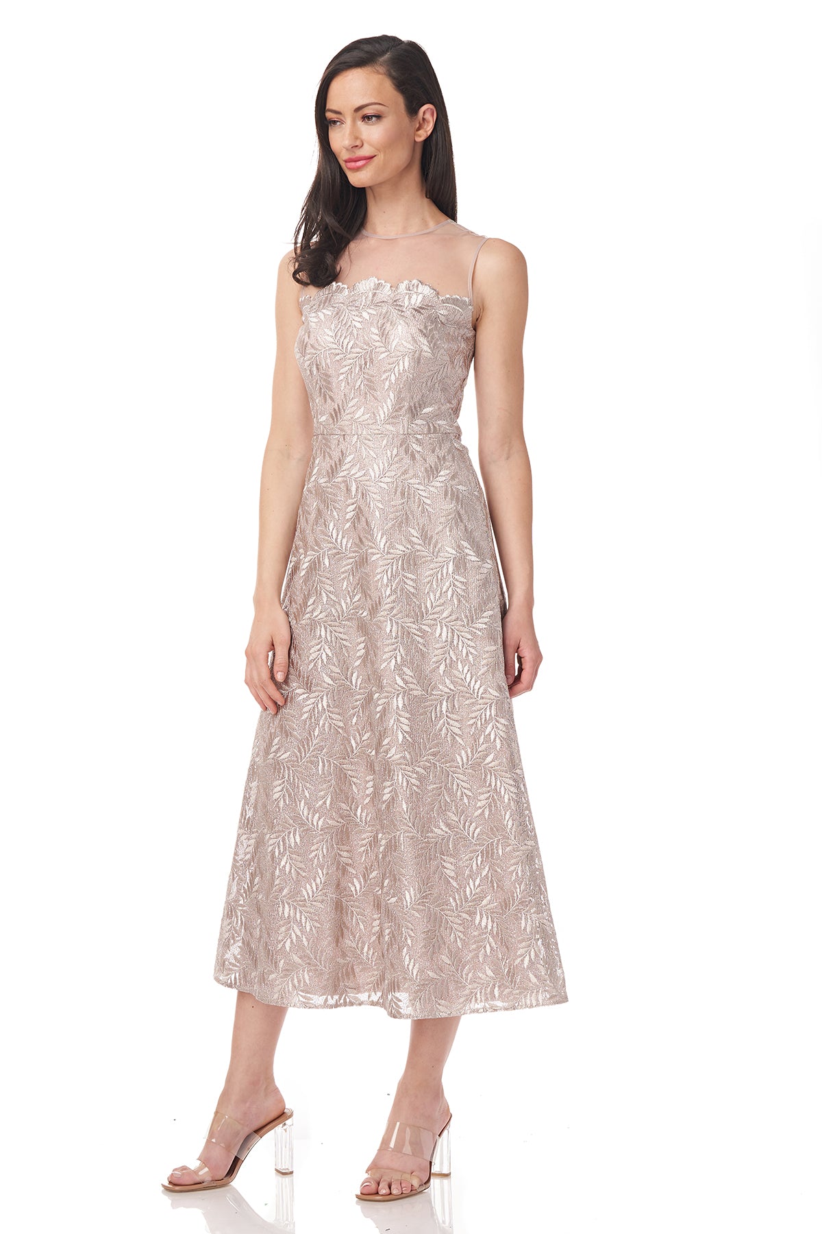 Rosie Scallop Tea Length Dress