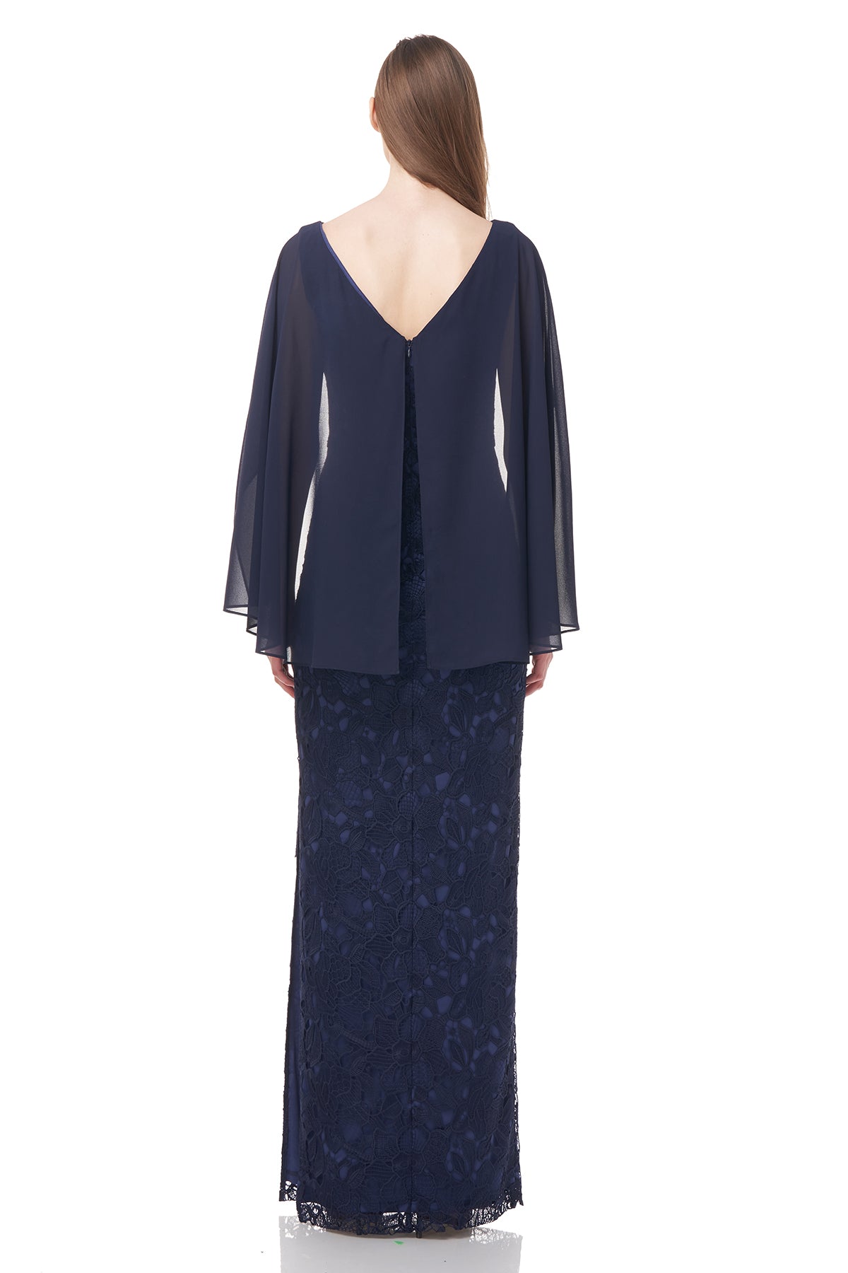 Leah Capelet Column Gown