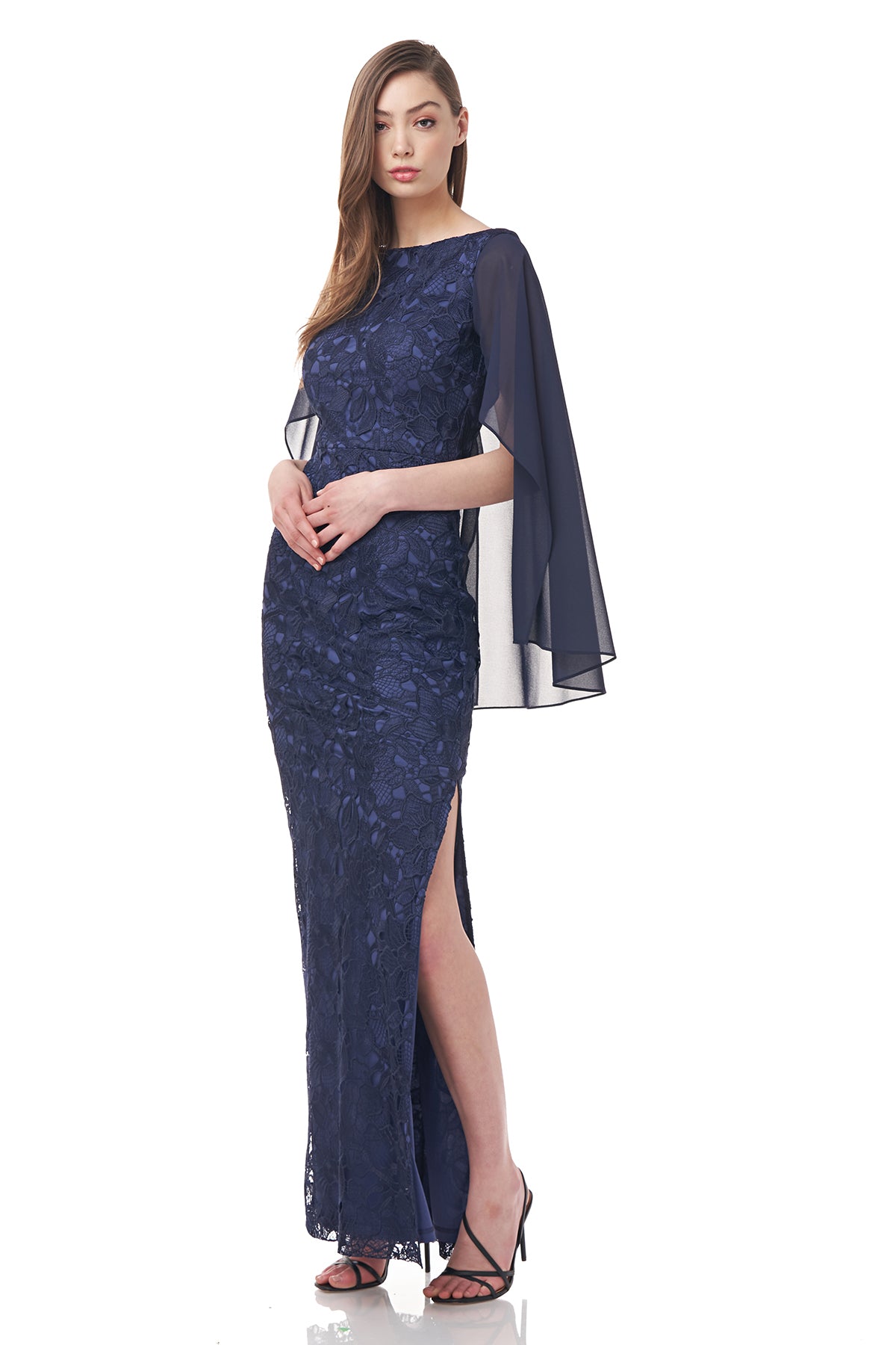 Leah Capelet Column Gown