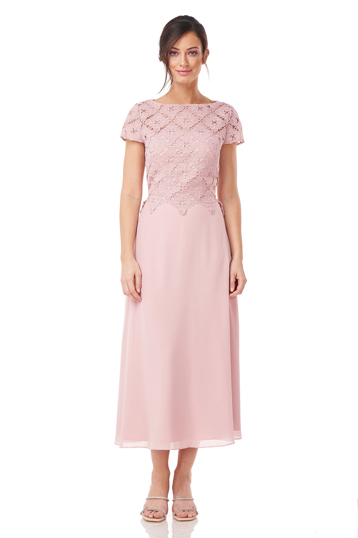 Laura A-Line Tea Length Dress
