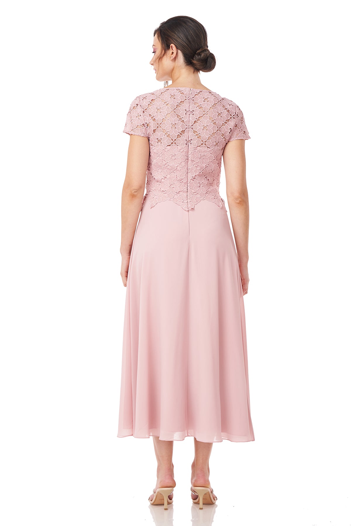 Laura A-Line Tea Length Dress