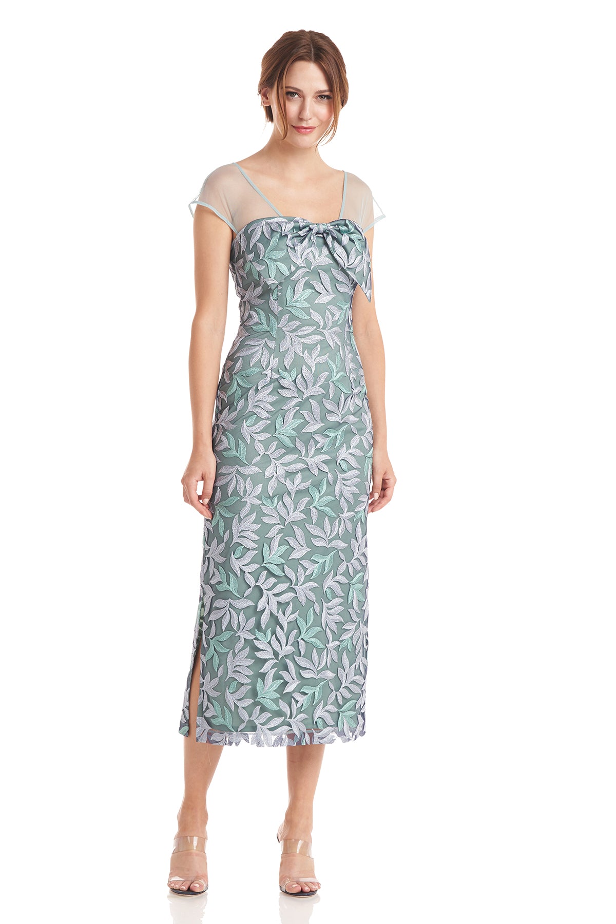 Esme Bow Tea Length Dress