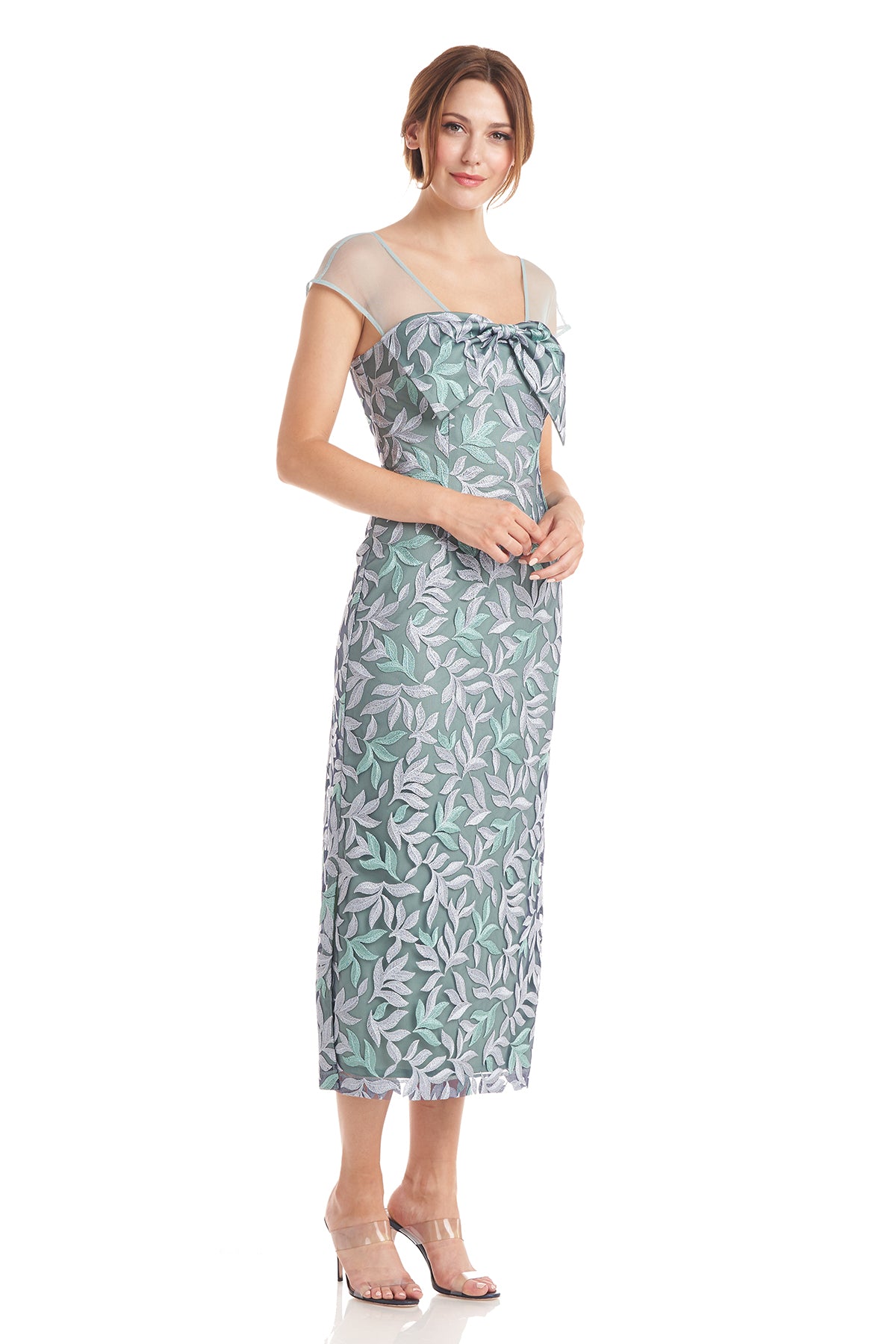 Esme Bow Tea Length Dress