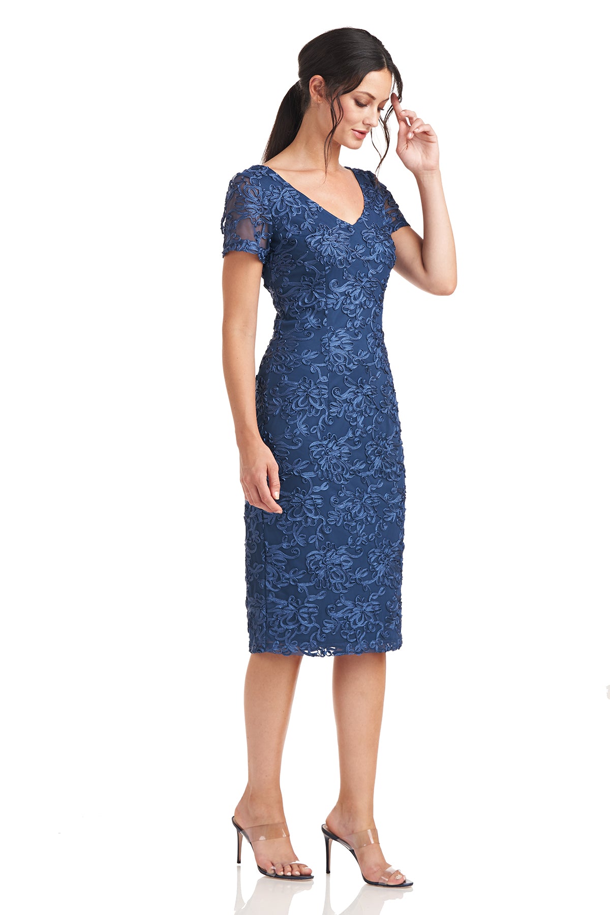 Riley V-Neck Knee Length Dress