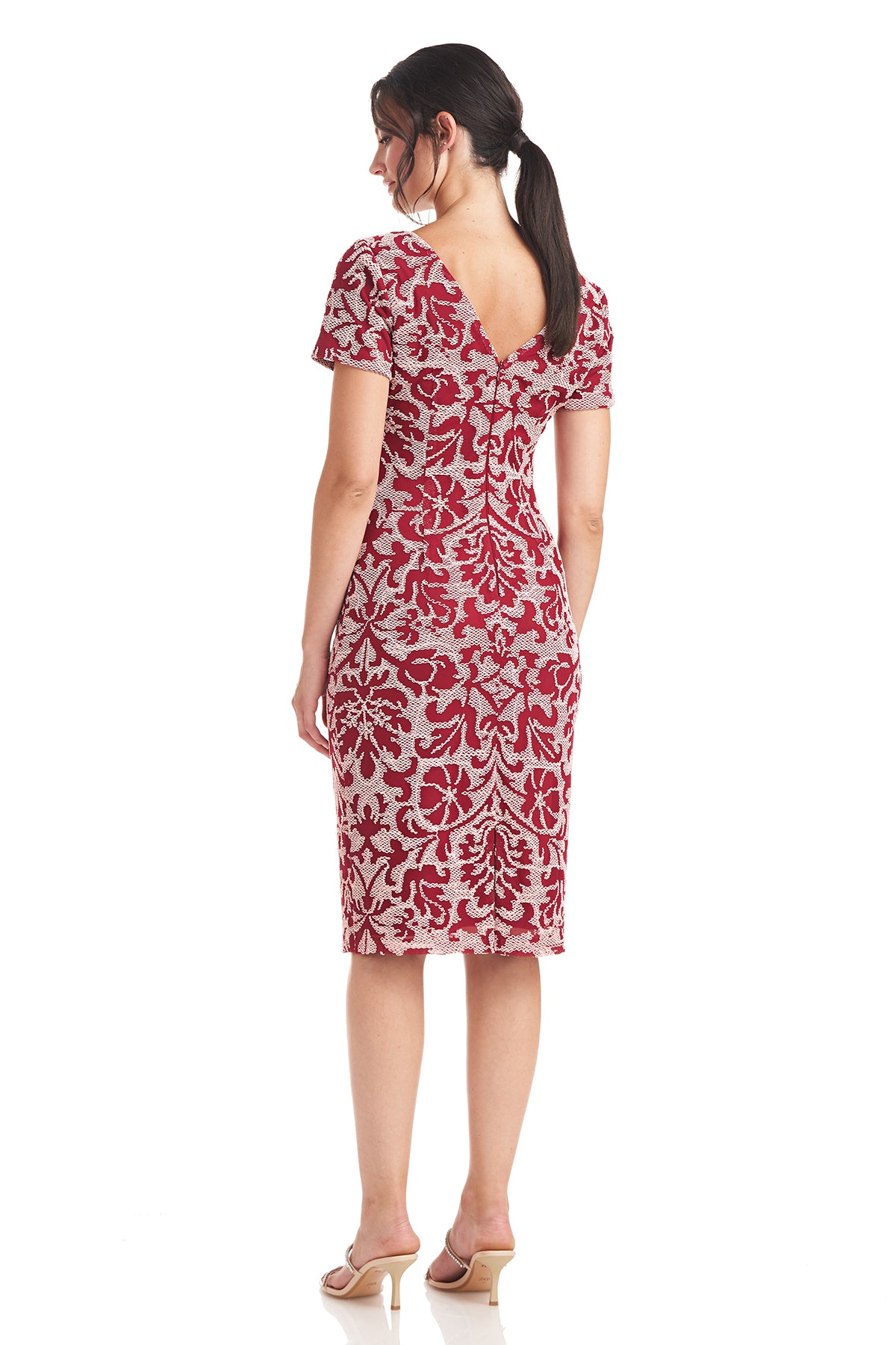 Nadia V-Neck Knee Length Dress