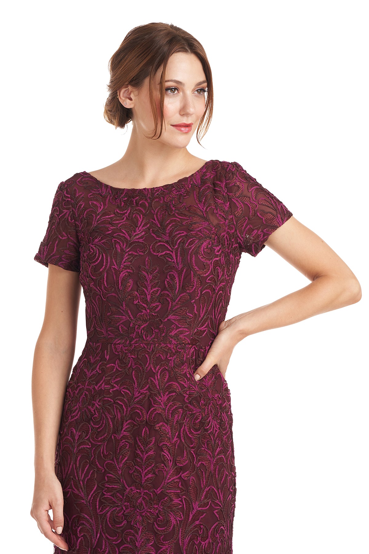 Jolene Boat Neck Gown