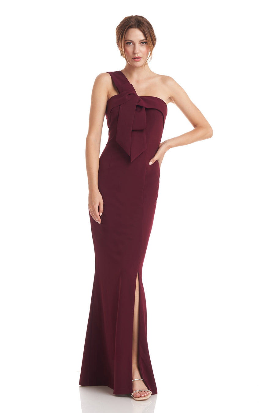 Lucille One Shoulder Bow Gown