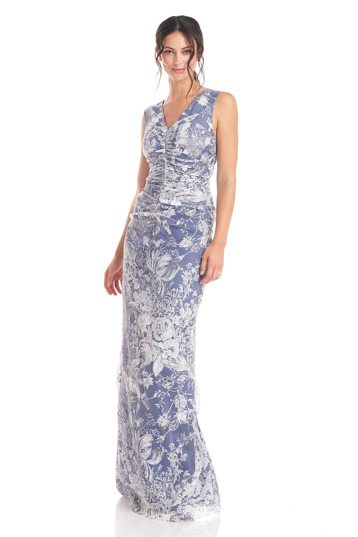 Maddison V-Neck Column Gown