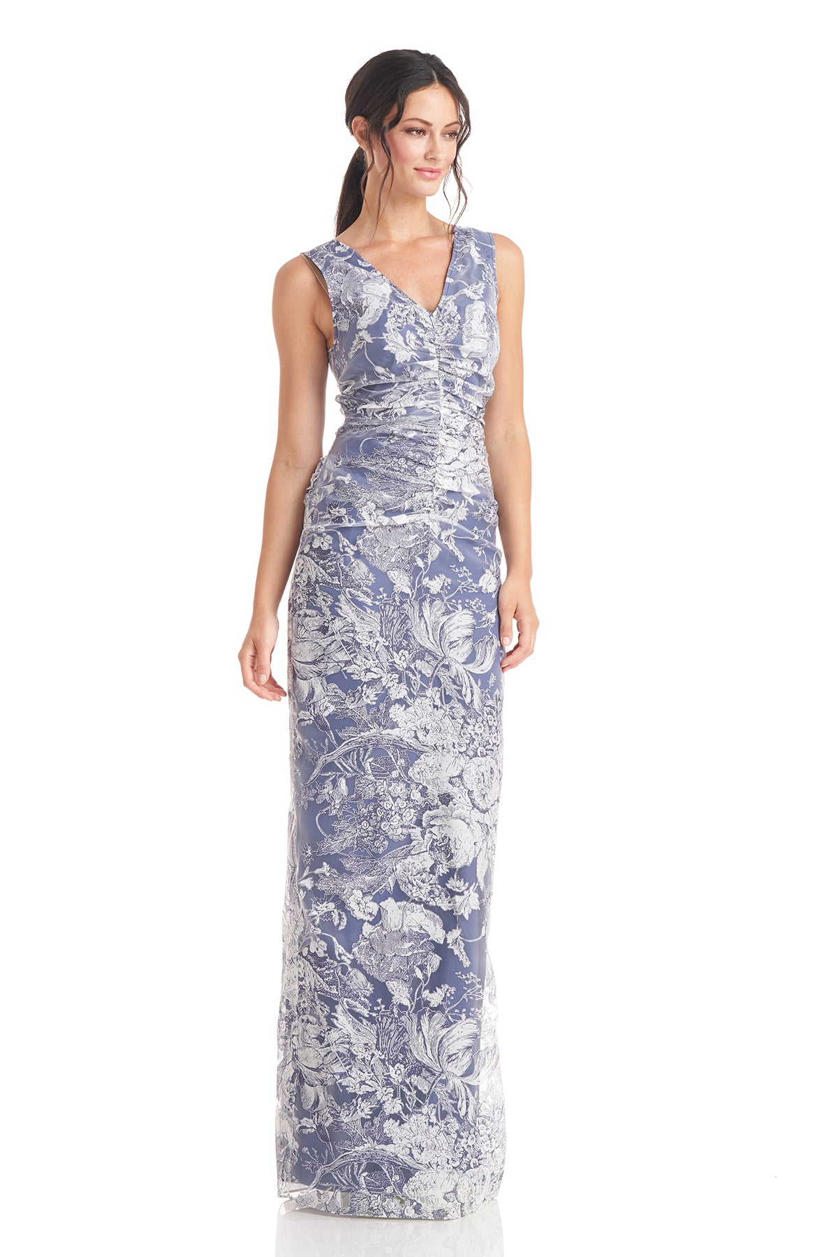 Maddison V-Neck Column Gown