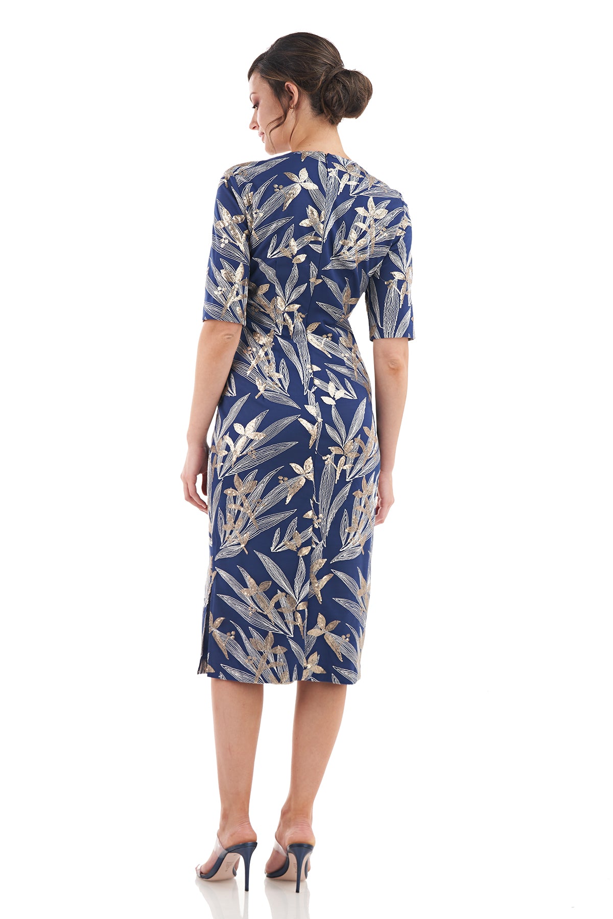 Shae Notched V-Neck Midi Dress