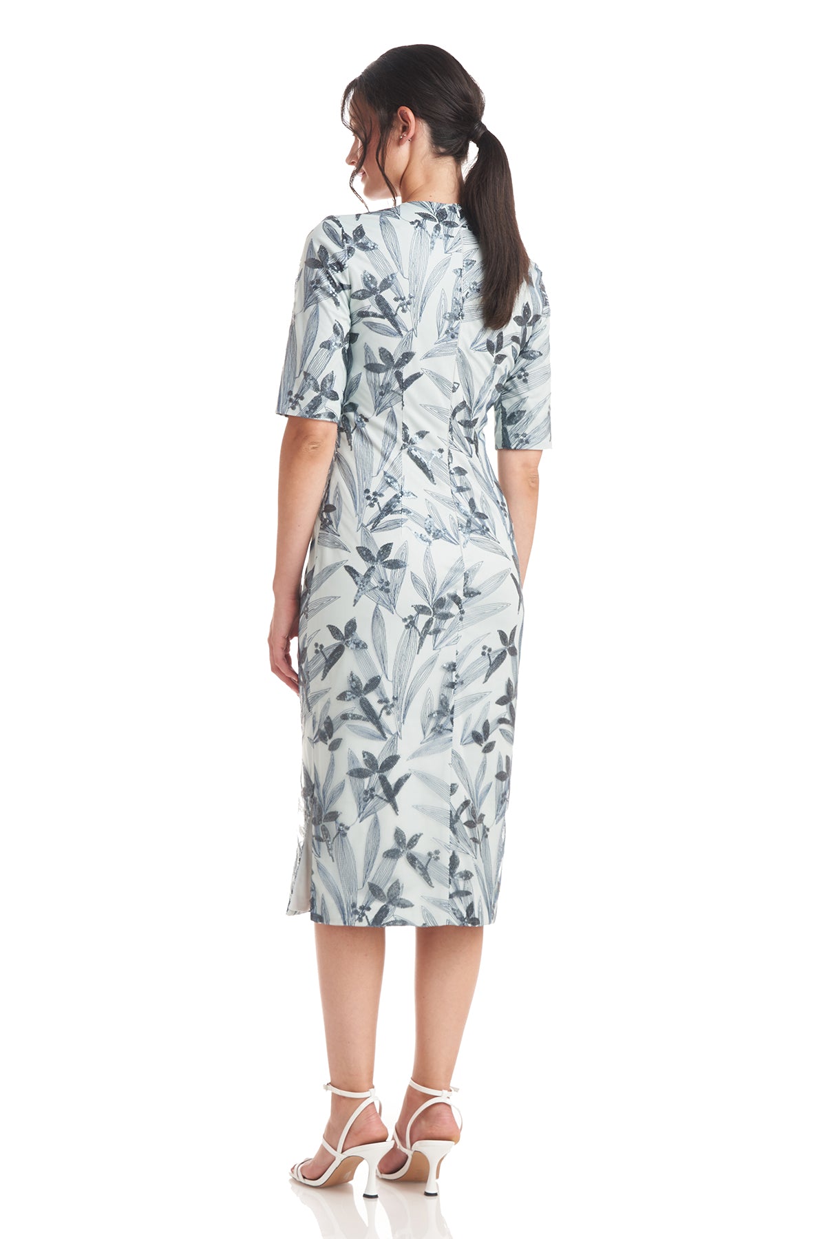 Shae Notched V-Neck Midi Dress