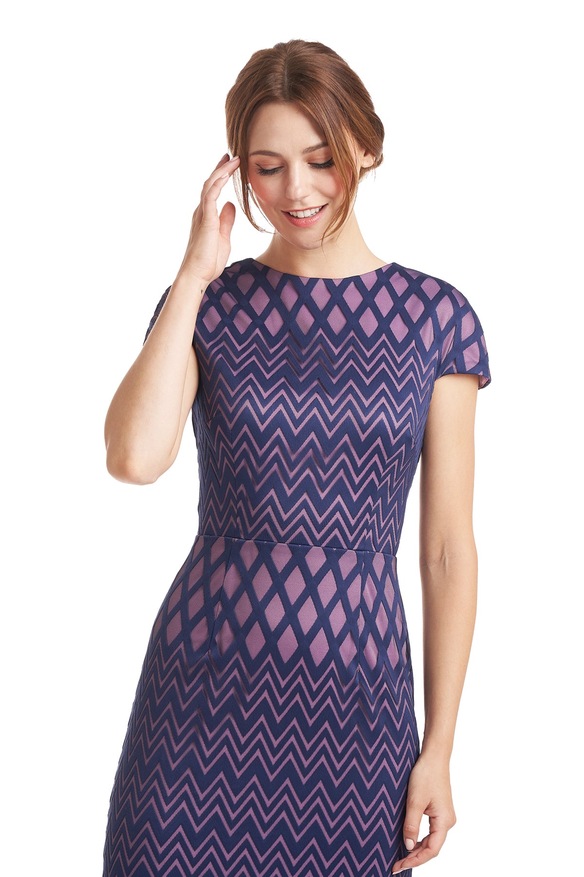 Linda Cap Sleeve Column Gown