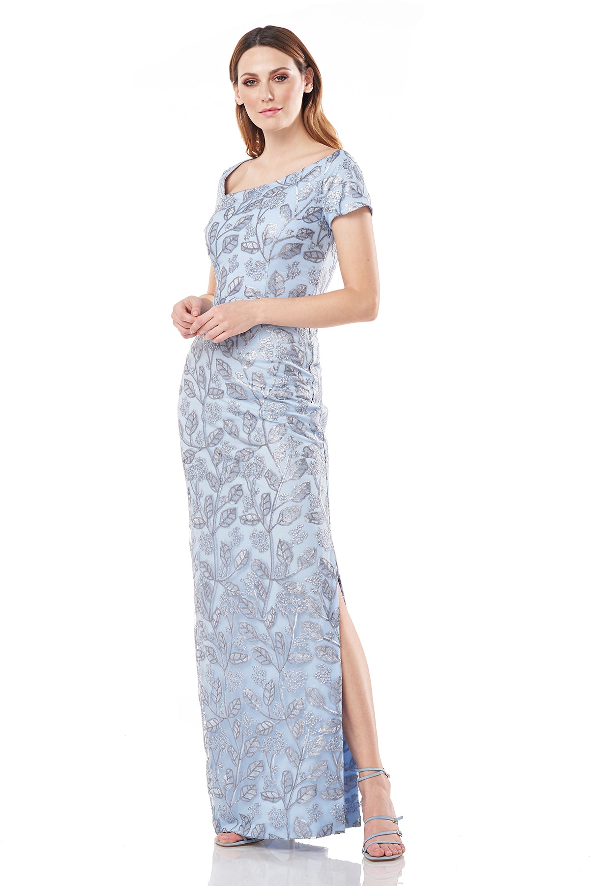 Julia Cap Sleeve Column Gown