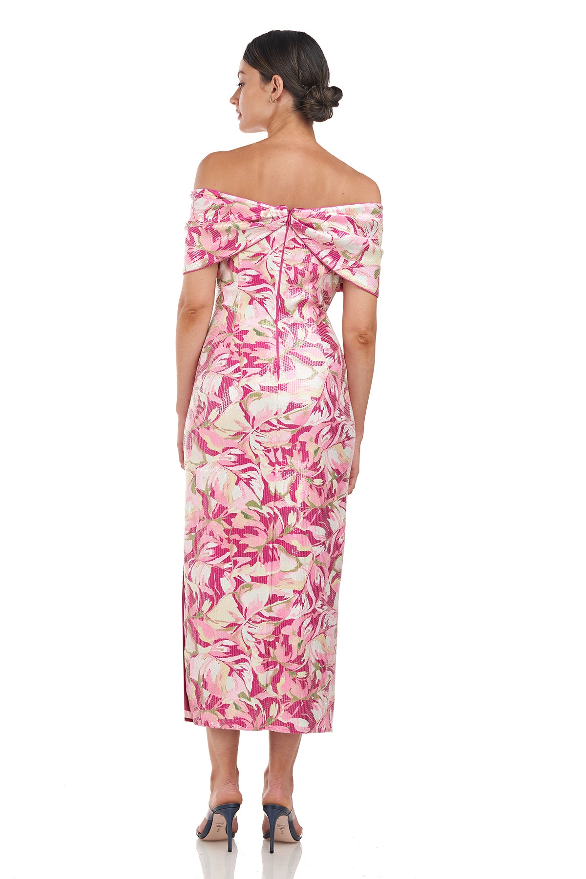 Marina Twist T-Length Dress
