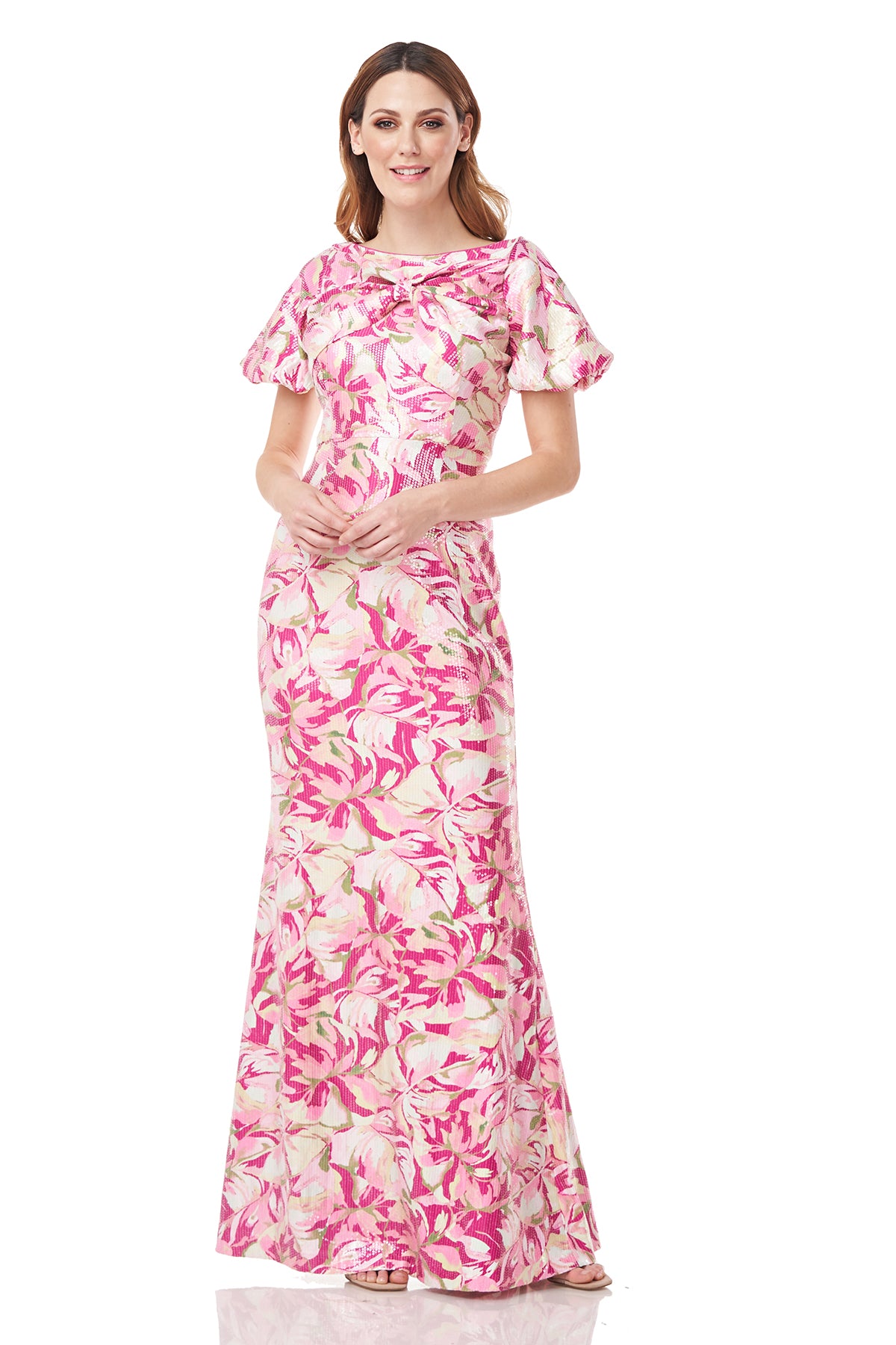 Louisa Boat Neck Mermaid Gown