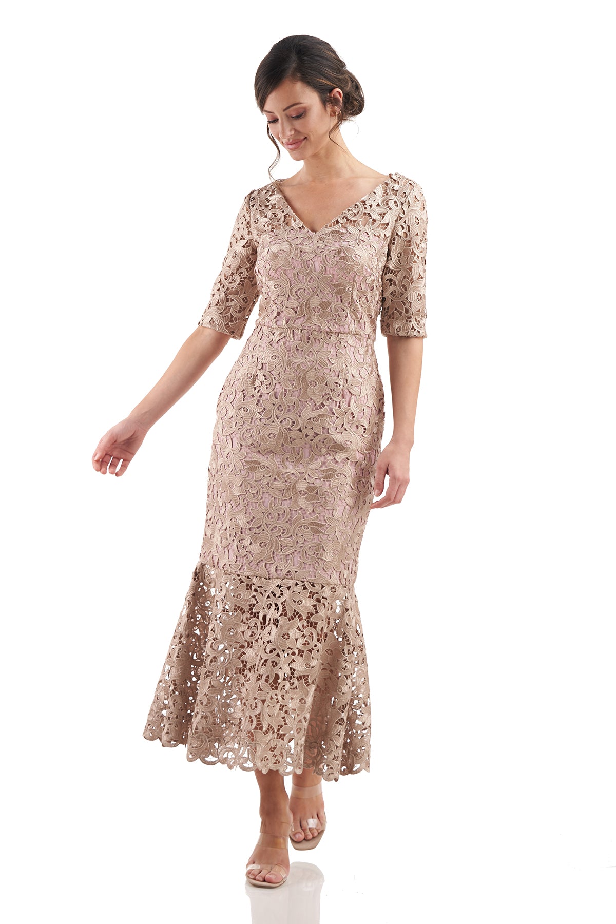 Mary Flounce Skirt Midi Dress