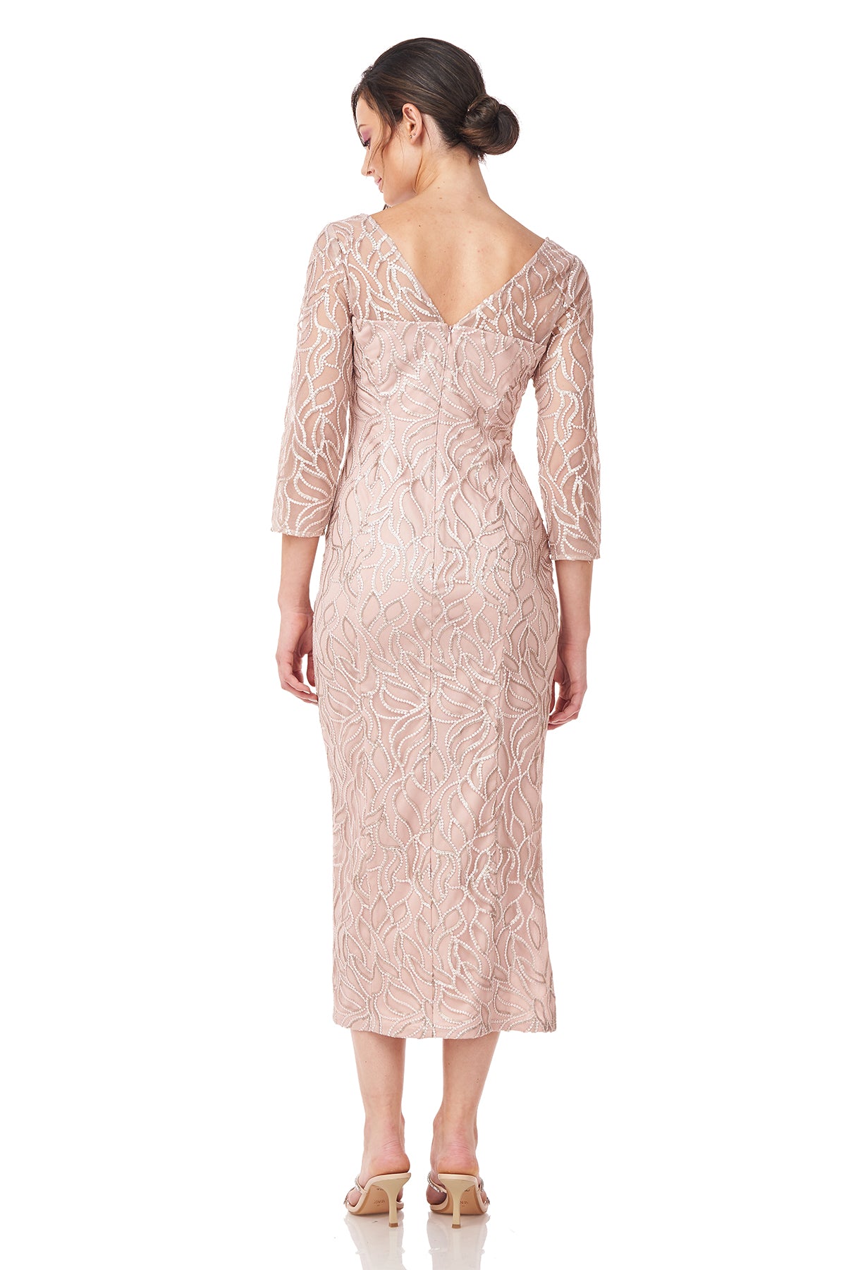 Gwen Sweetheart Tea Length Dress