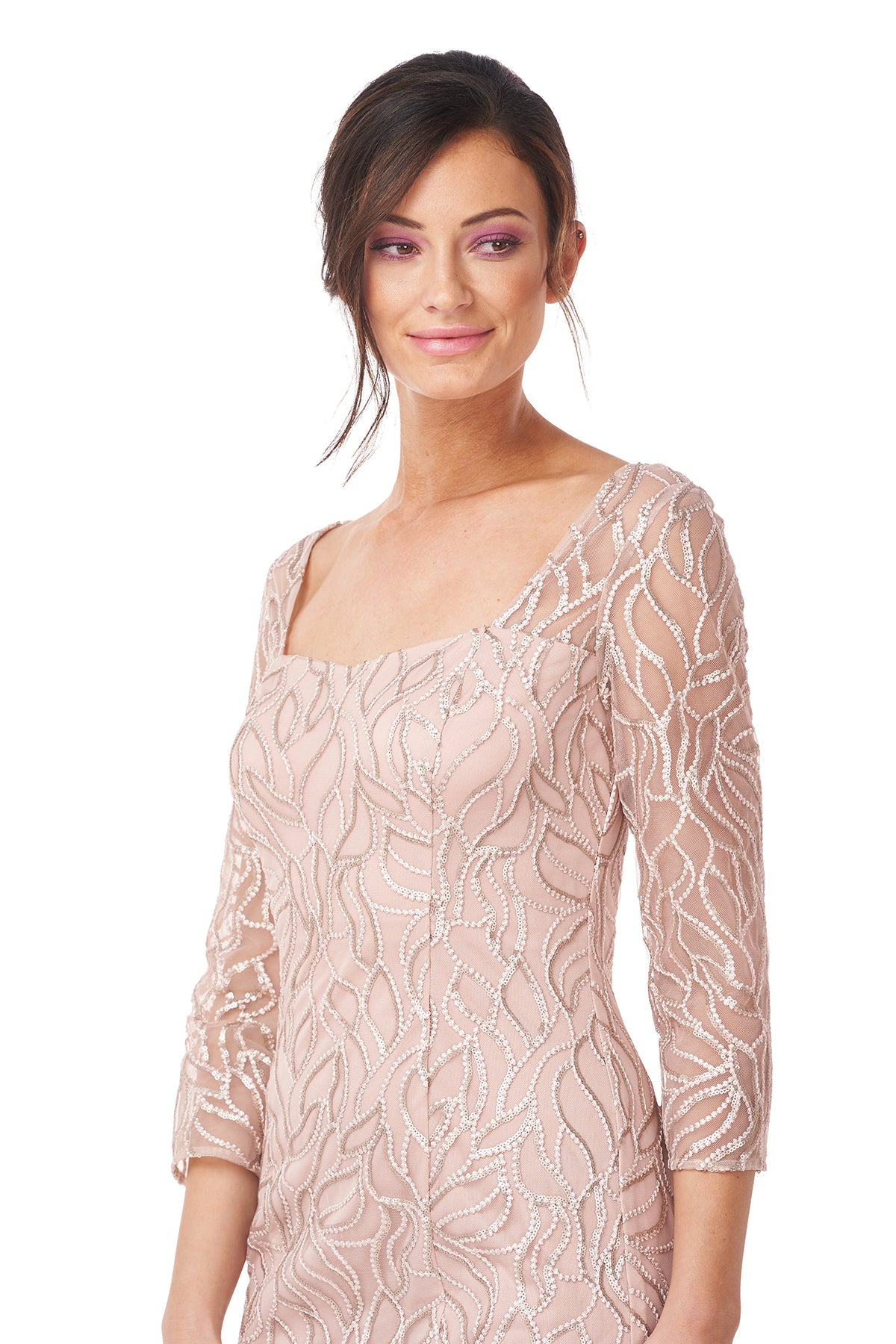 Gwen Sweetheart Tea Length Dress