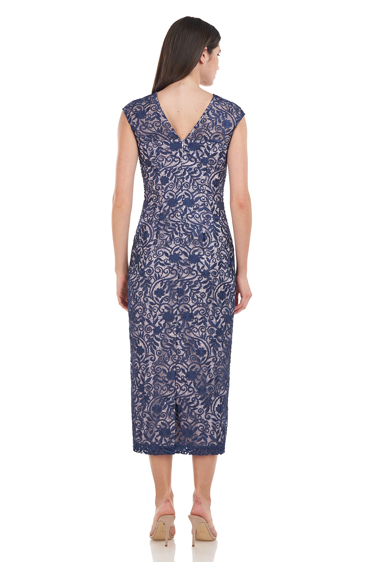 Daniela Bow Tea Length Dress