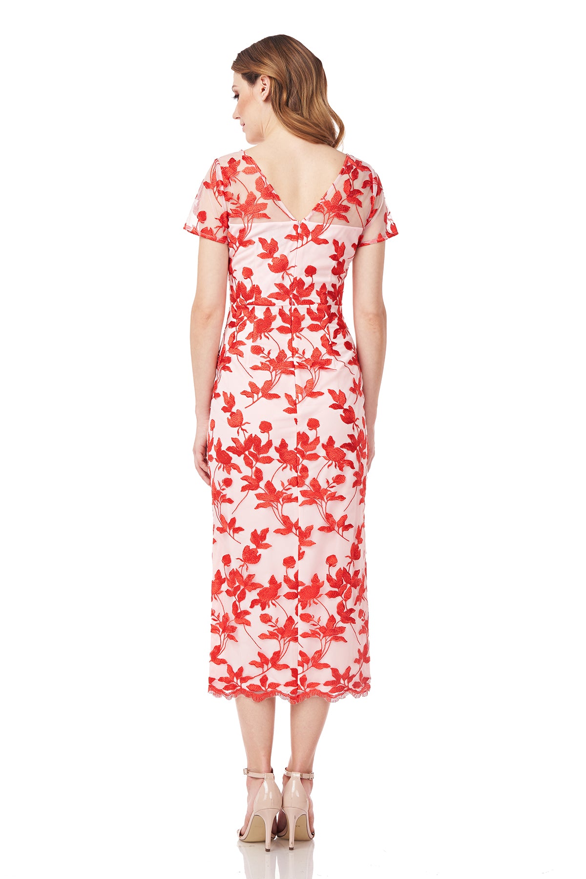 Denise Column Tea Length Dress