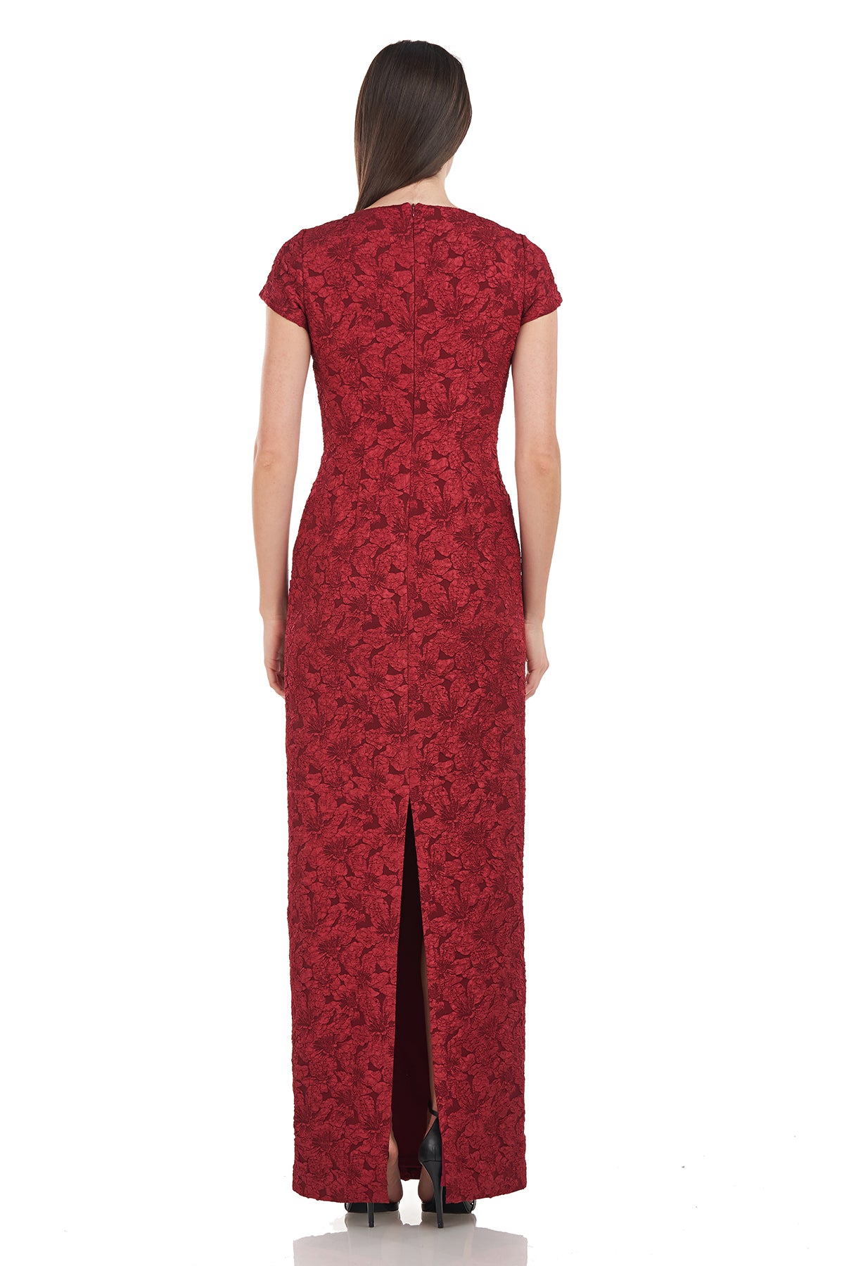 Valentina V-Neck Column Gown