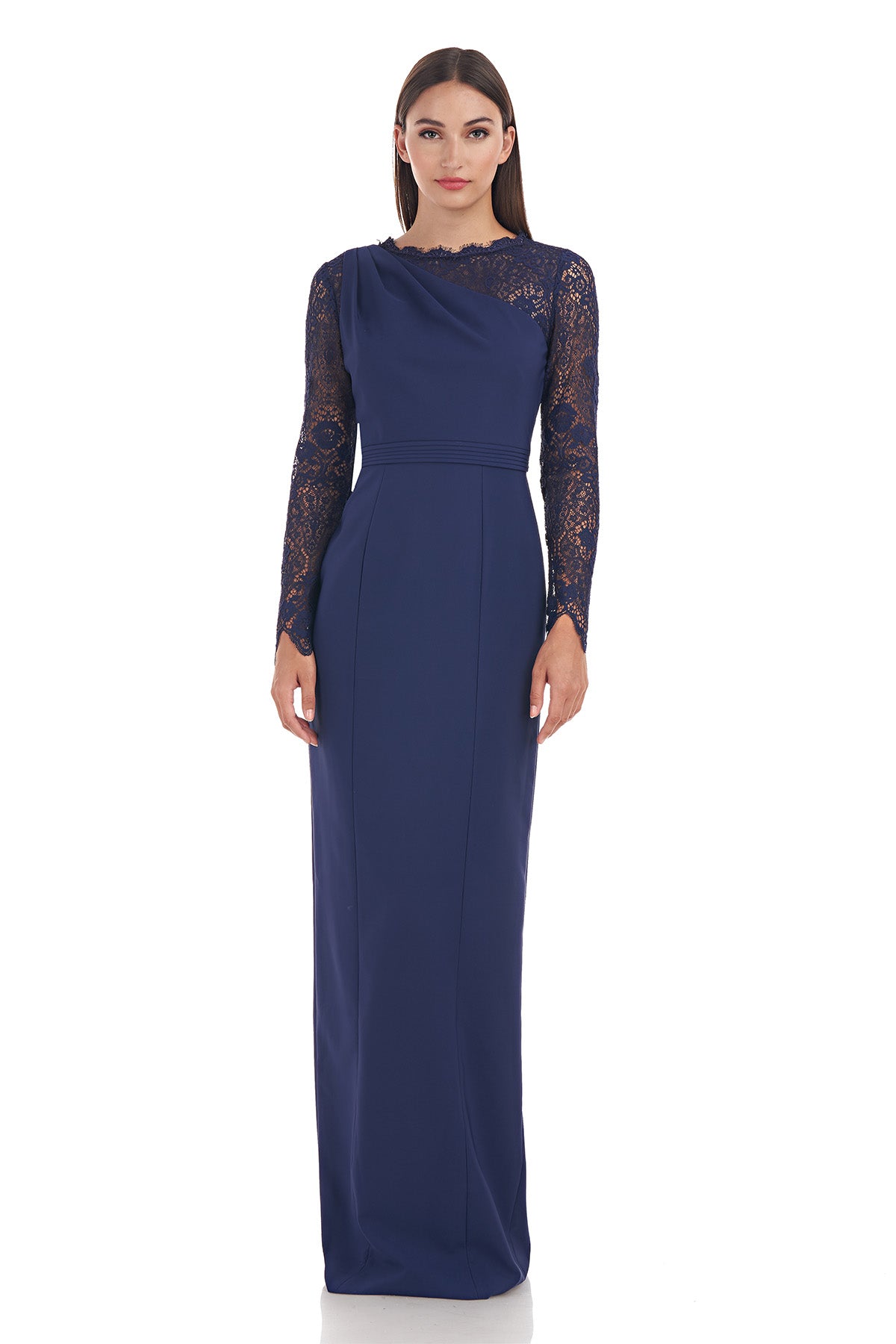 Maria Scallop Column Gown