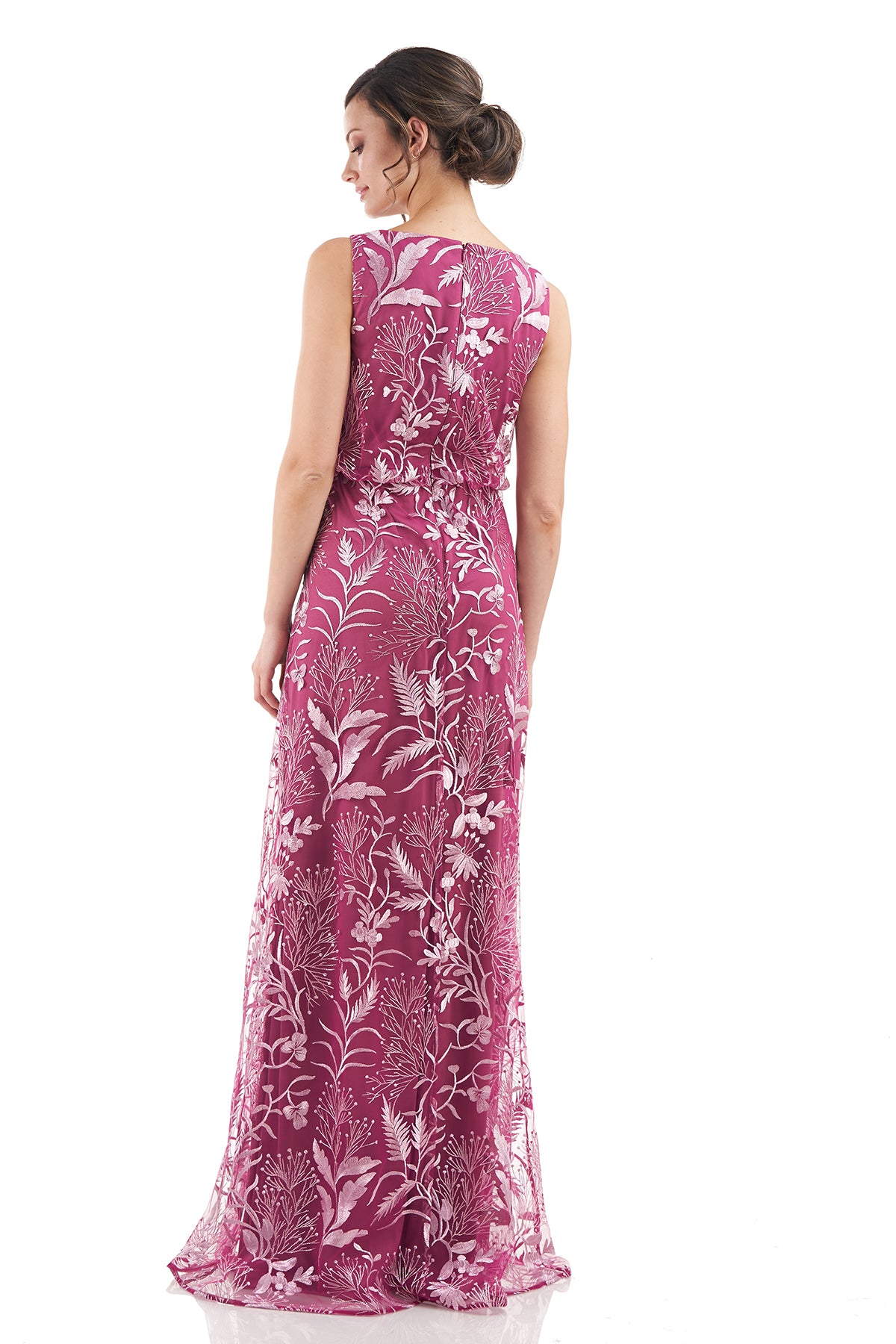Rita Boat Neck Blouson Gown