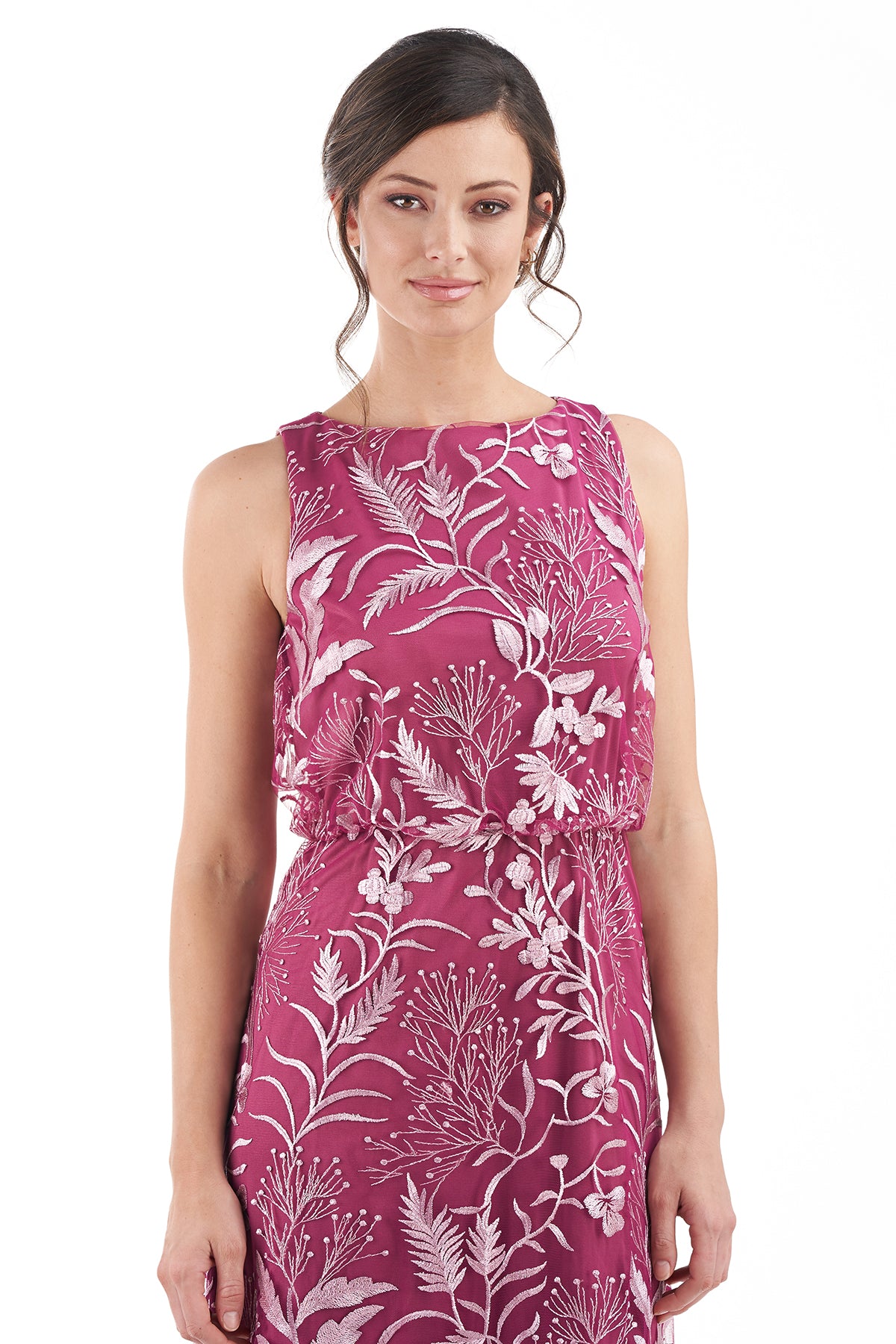 Rita Boat Neck Blouson Gown