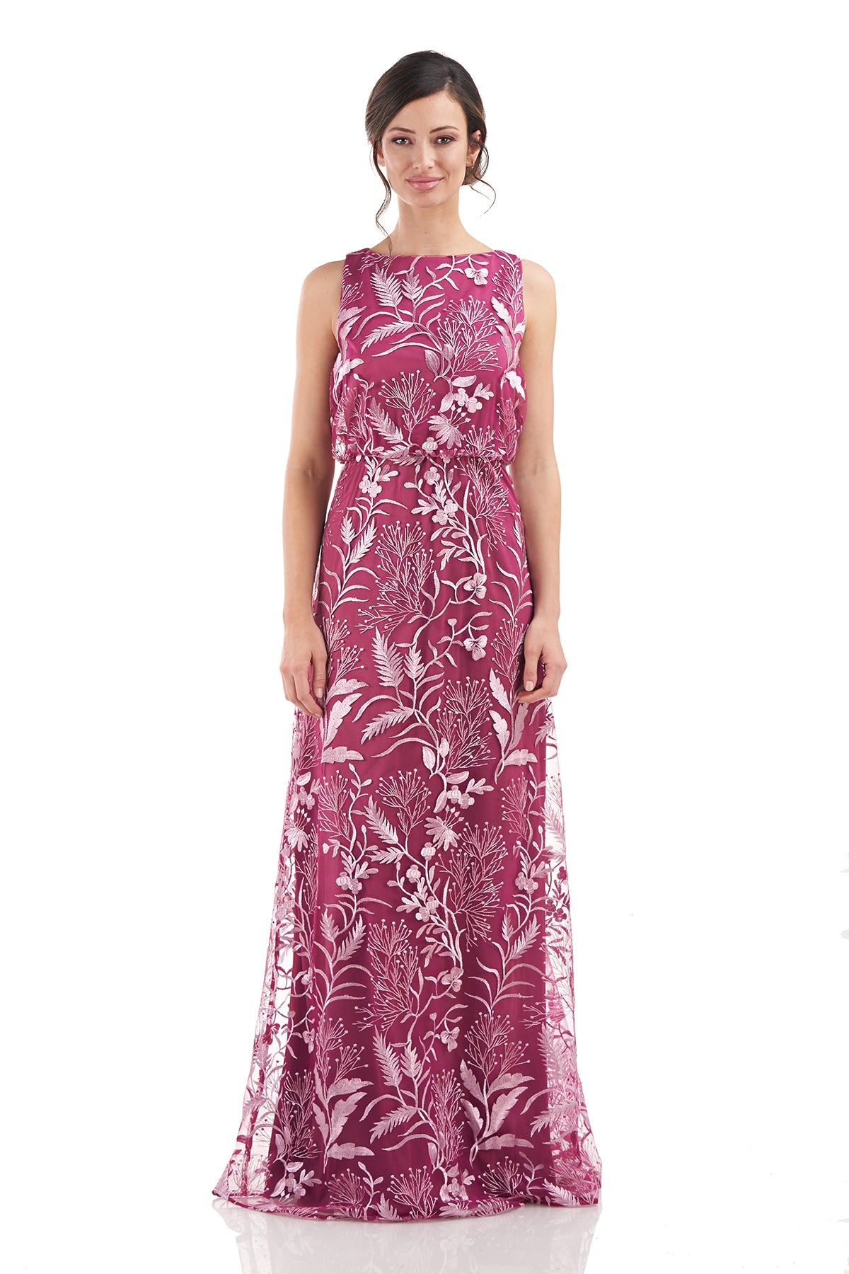 Rita Boat Neck Blouson Gown