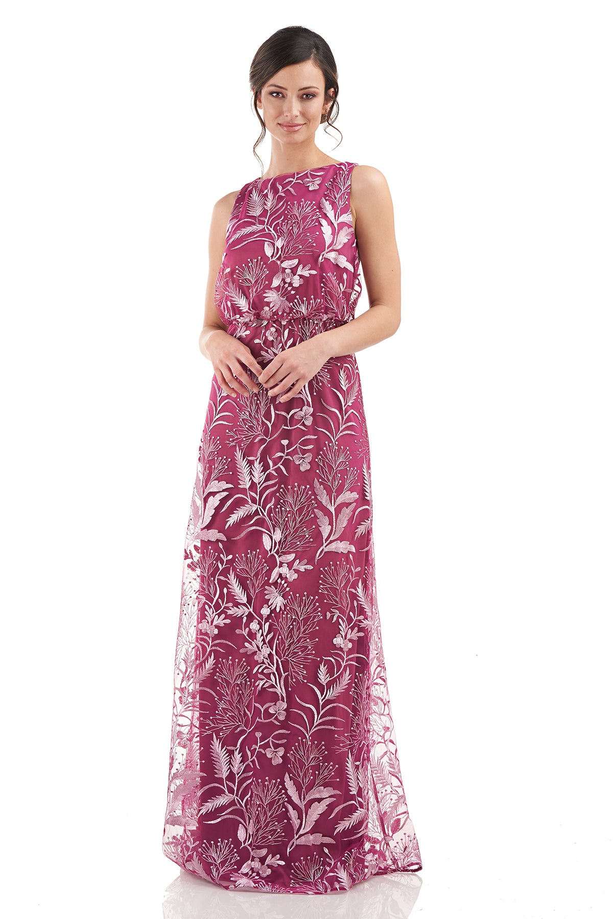 Rita Boat Neck Blouson Gown