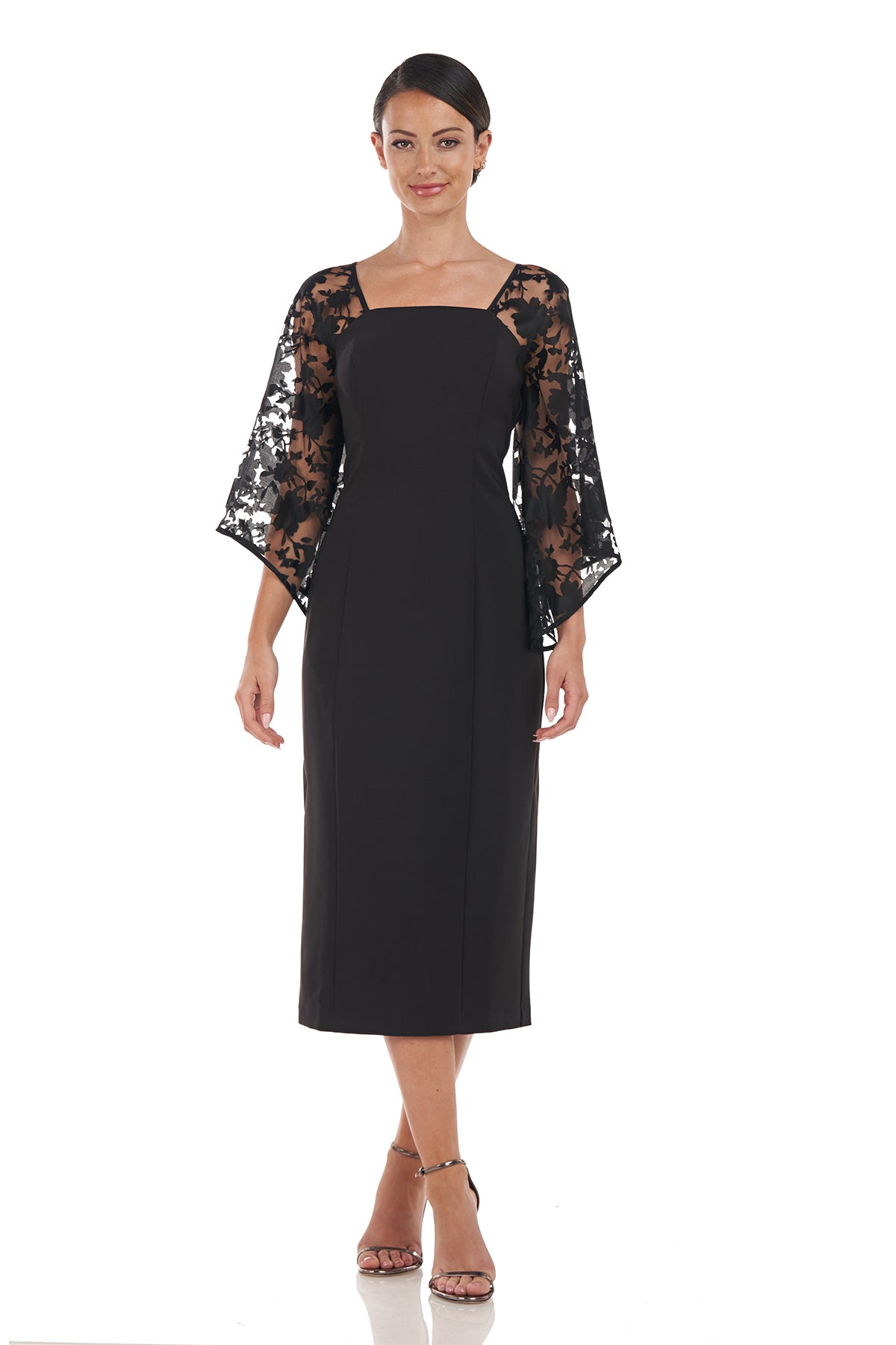 Vivian Square Neck Midi Dress